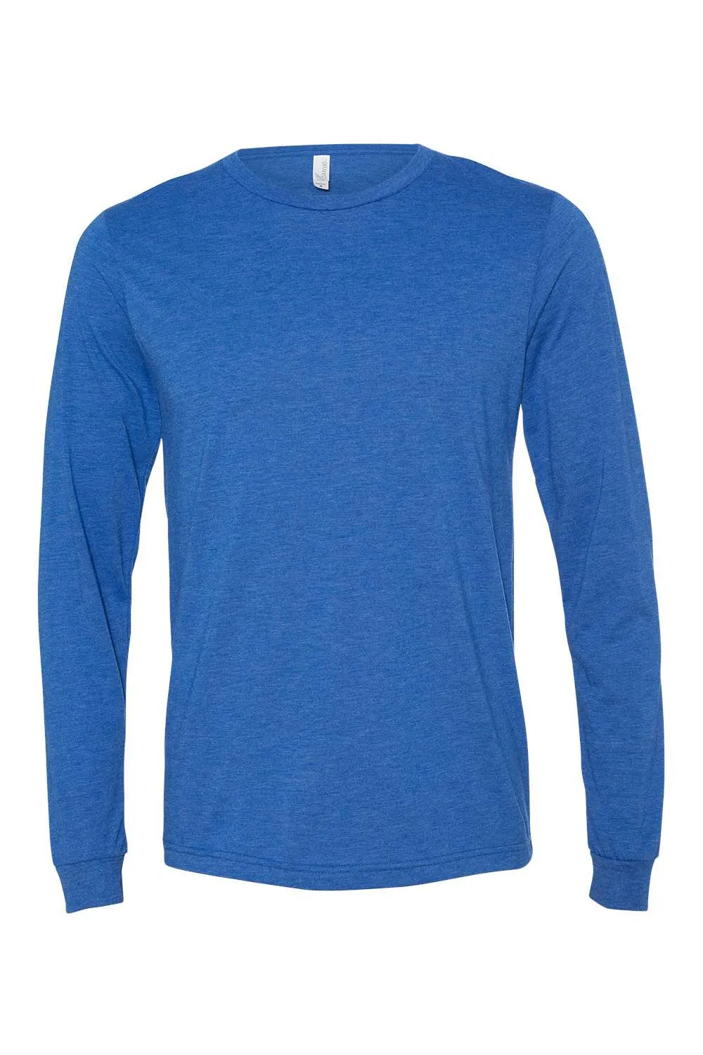 Bella   Canvas Mens Long Sleeve Crewneck T-Shirt - True Royal Blue