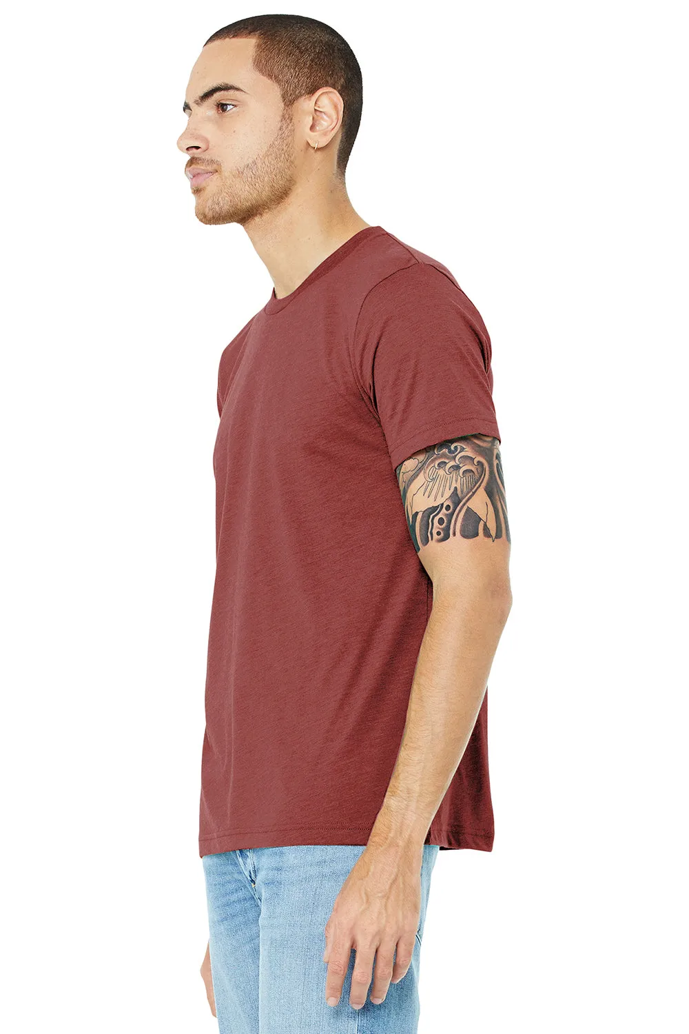 Bella   Canvas Mens Short Sleeve Crewneck T-Shirt - Clay Red