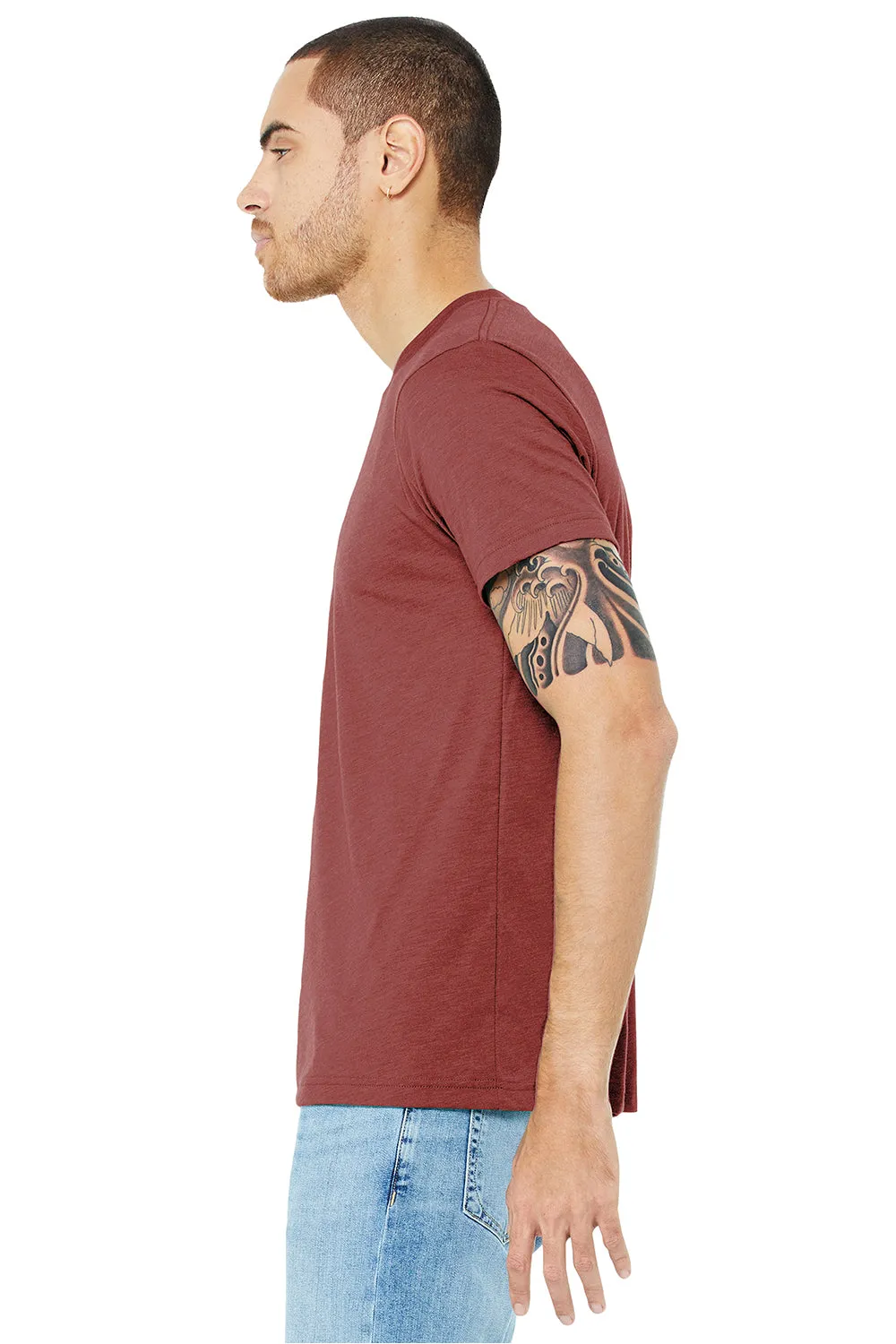 Bella   Canvas Mens Short Sleeve Crewneck T-Shirt - Clay Red