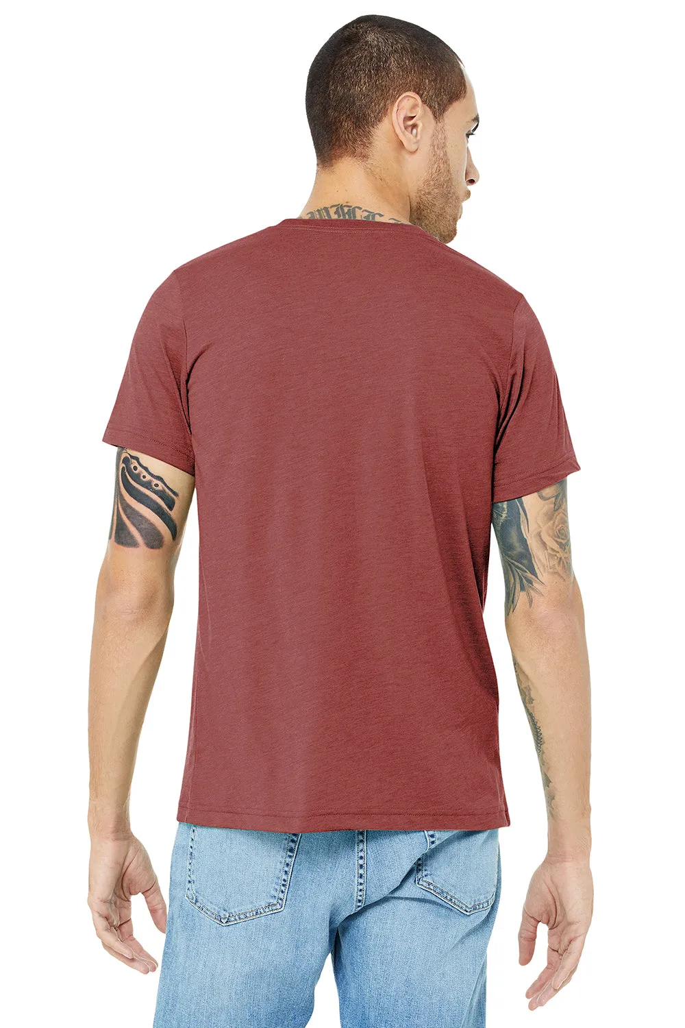 Bella   Canvas Mens Short Sleeve Crewneck T-Shirt - Clay Red