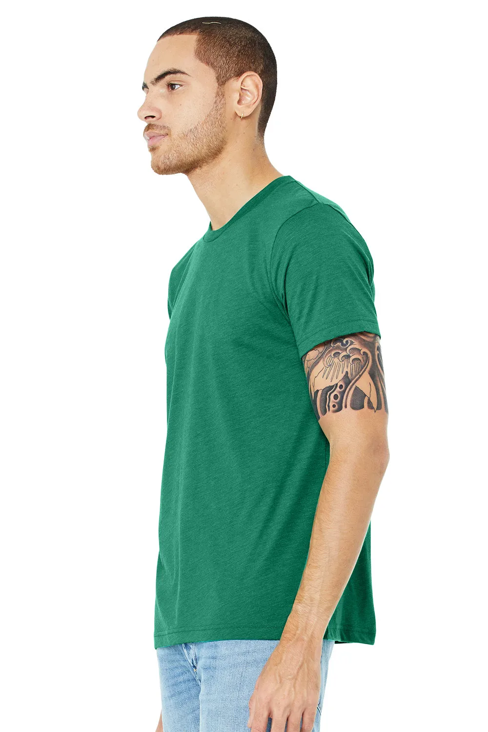Bella   Canvas Mens Short Sleeve Crewneck T-Shirt - Kelly Green