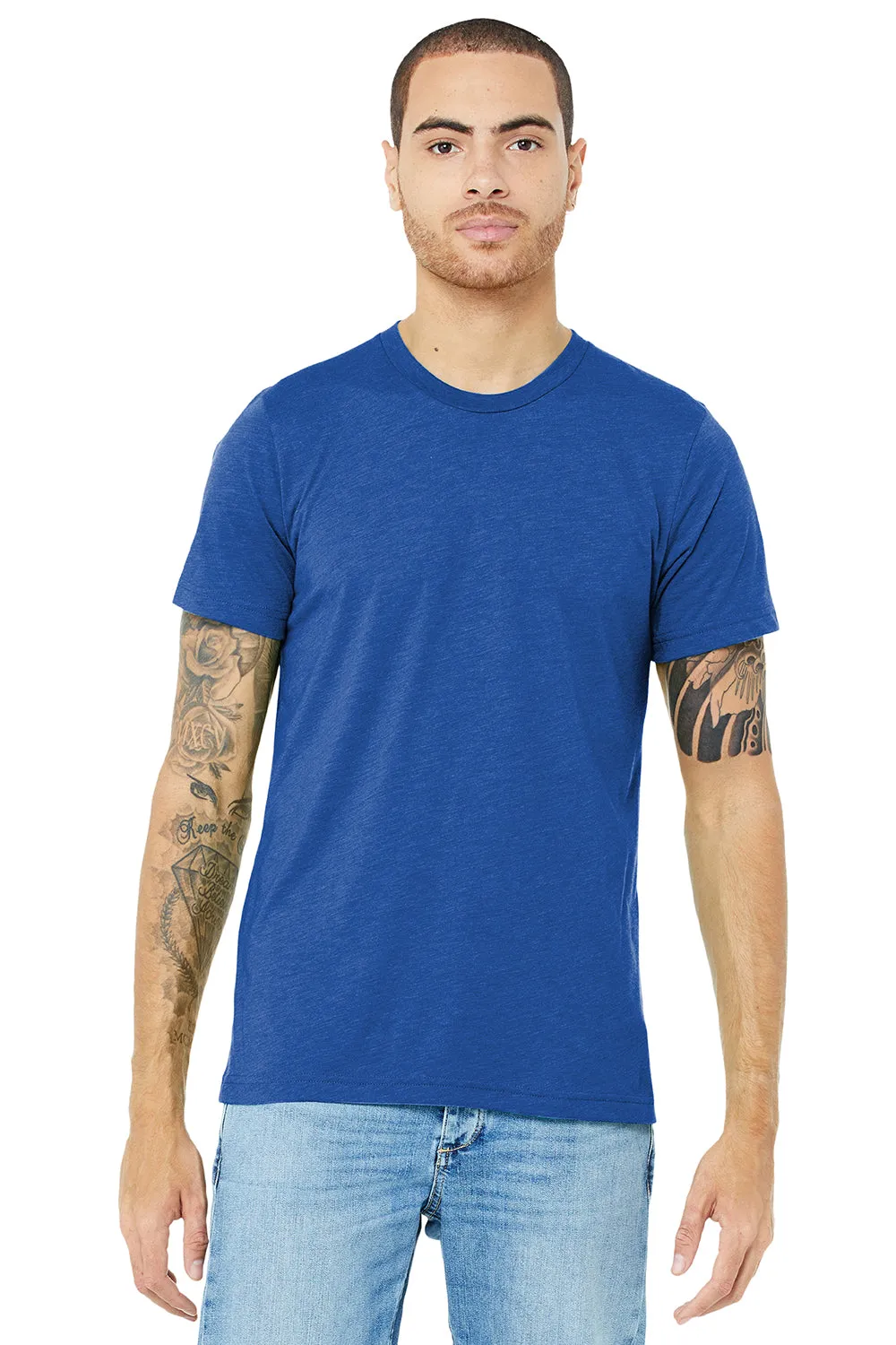 Bella   Canvas Mens Short Sleeve Crewneck T-Shirt - True Royal Blue
