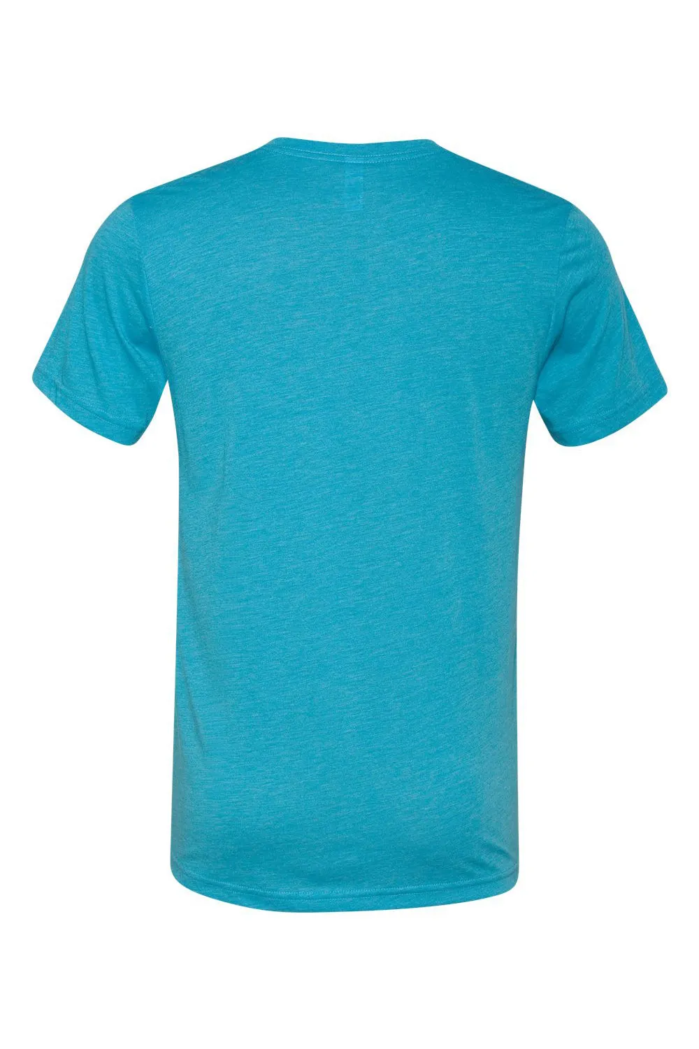Bella   Canvas Mens Short Sleeve V-Neck T-Shirt - Aqua Blue