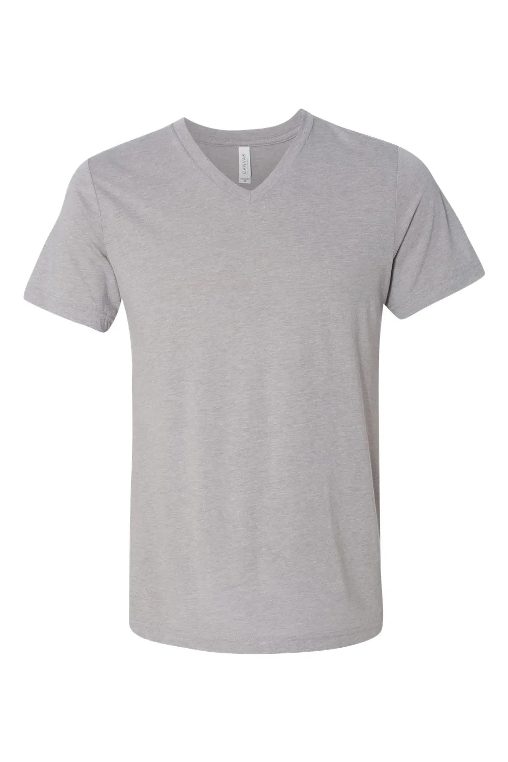 Bella   Canvas Mens Short Sleeve V-Neck T-Shirt - Athletic Grey