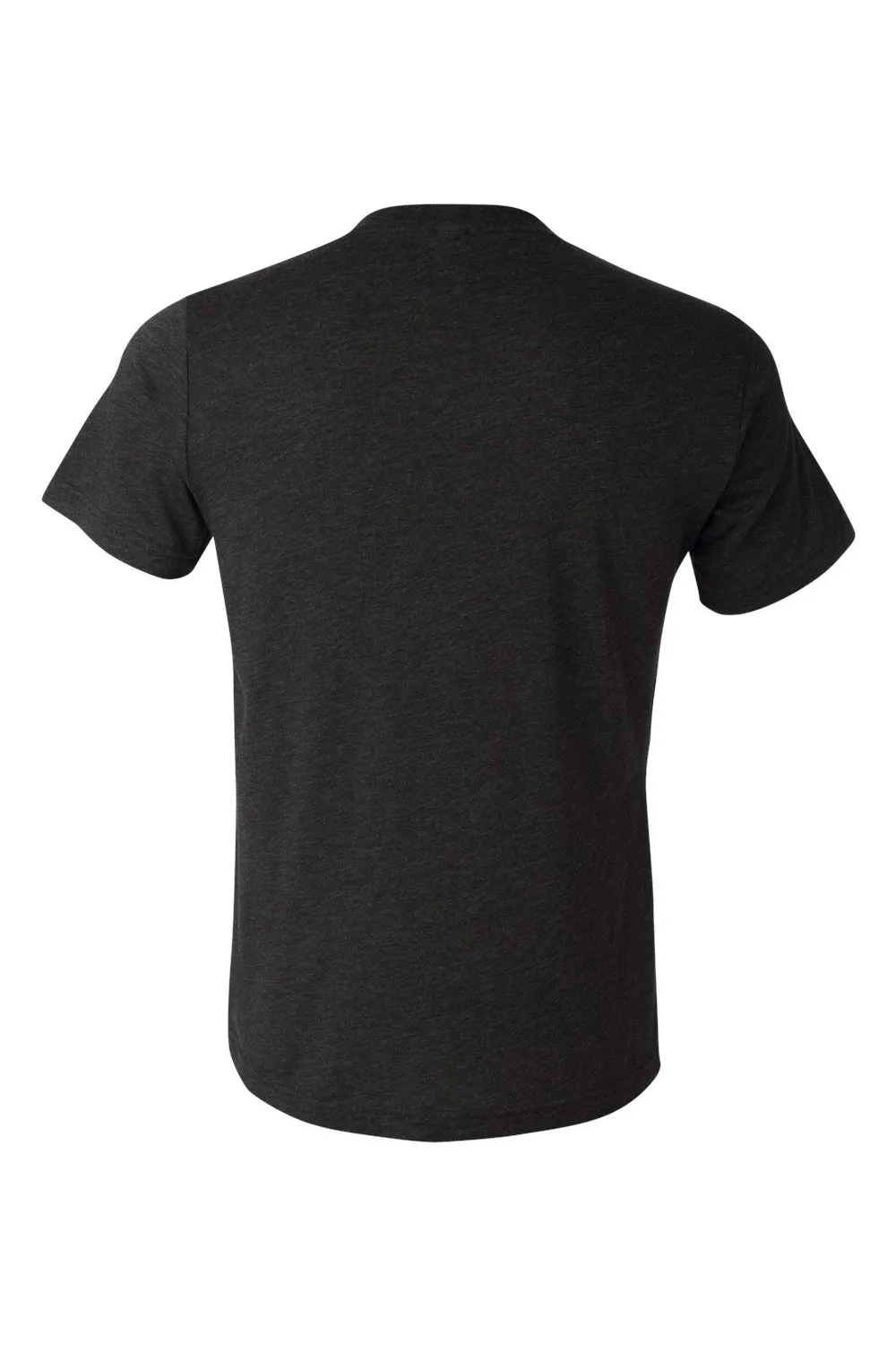 Bella   Canvas Mens Short Sleeve V-Neck T-Shirt - Charcoal Black