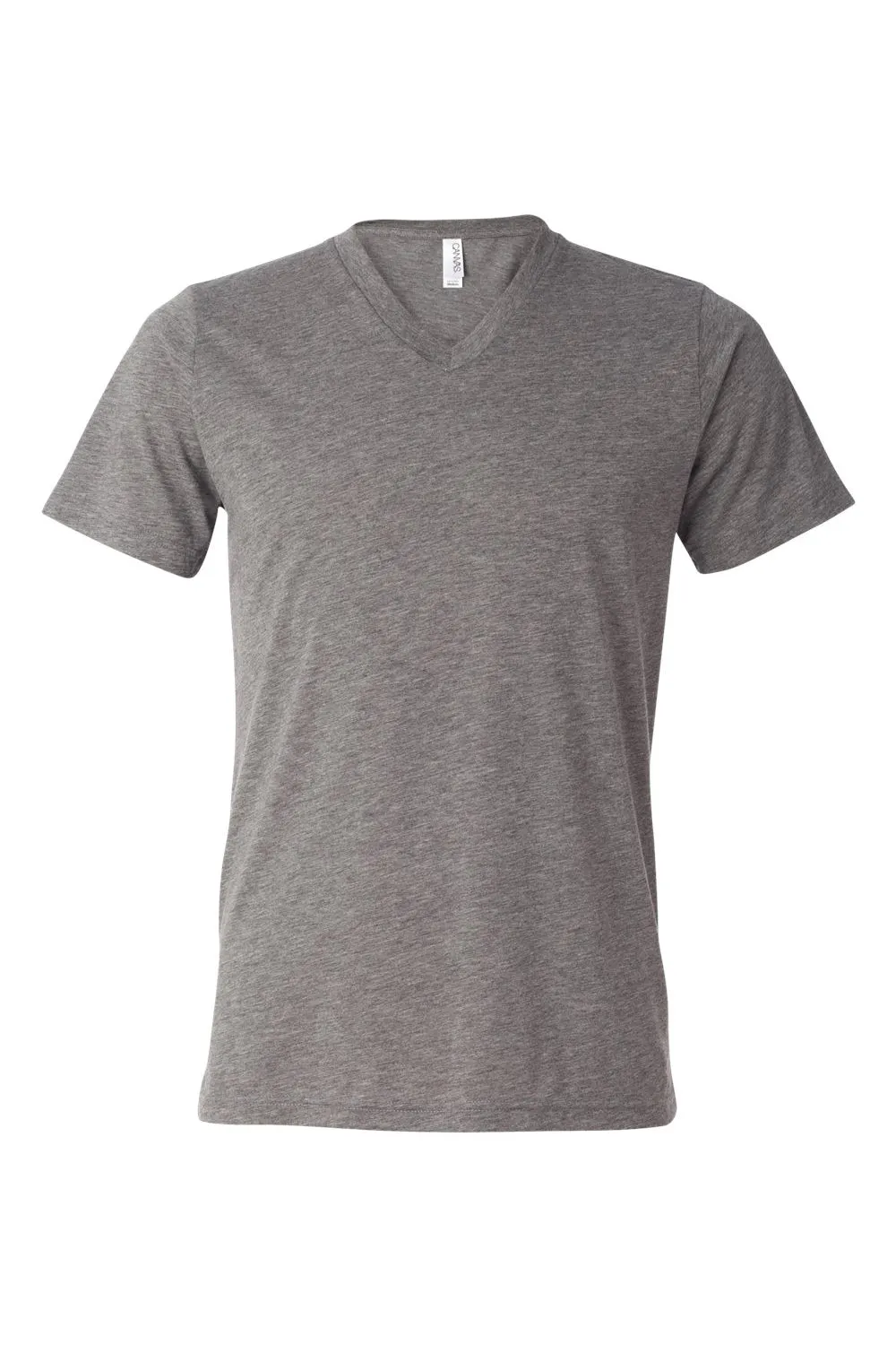 Bella   Canvas Mens Short Sleeve V-Neck T-Shirt - Grey