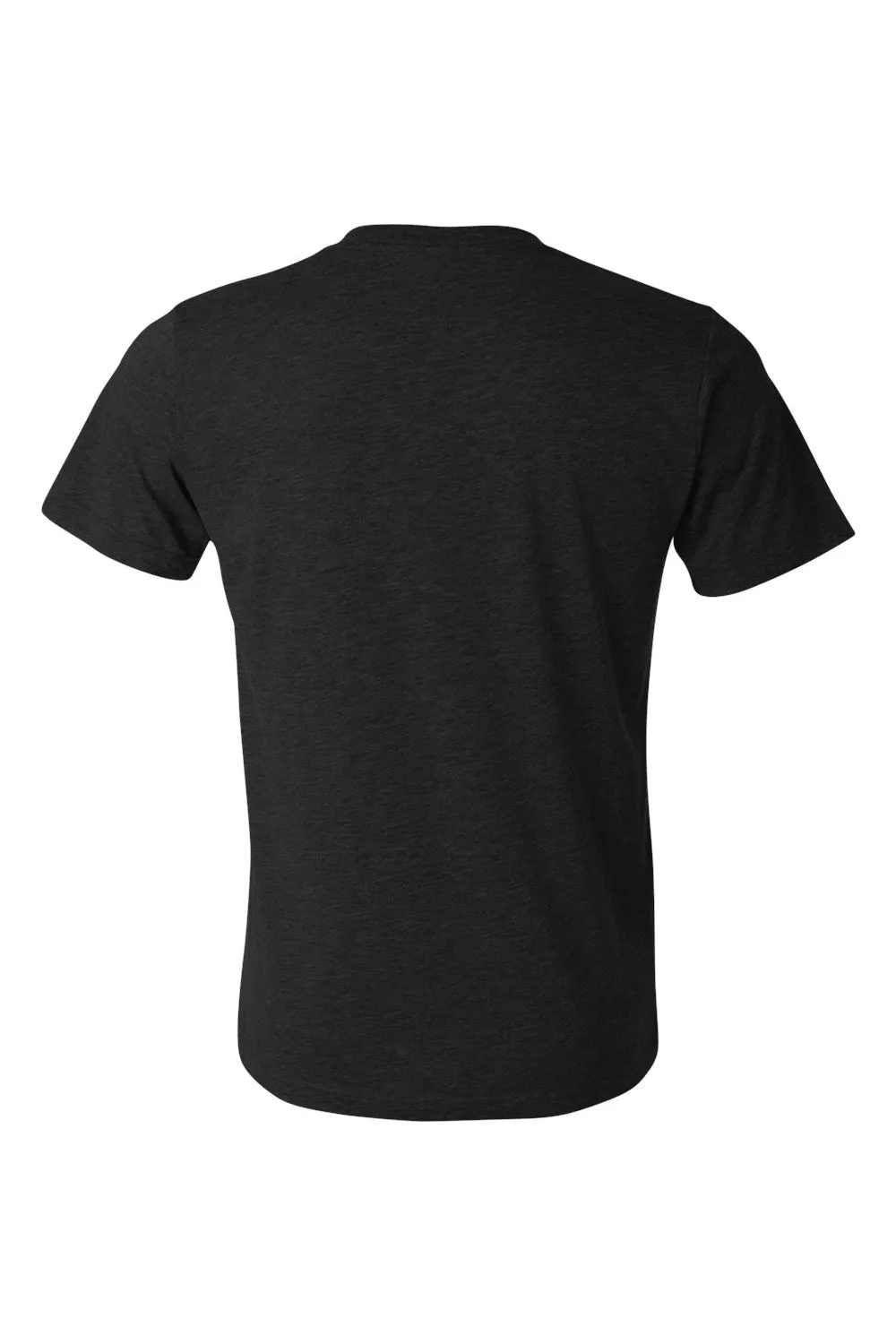 Bella   Canvas Mens Short Sleeve V-Neck T-Shirt - Heather Black