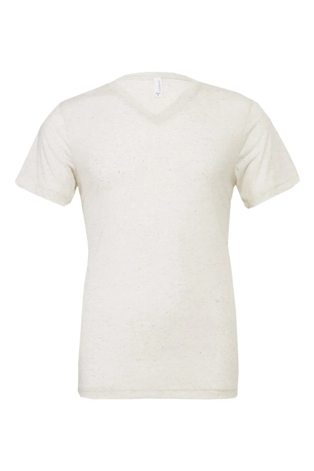 Bella   Canvas Mens Short Sleeve V-Neck T-Shirt - Oatmeal