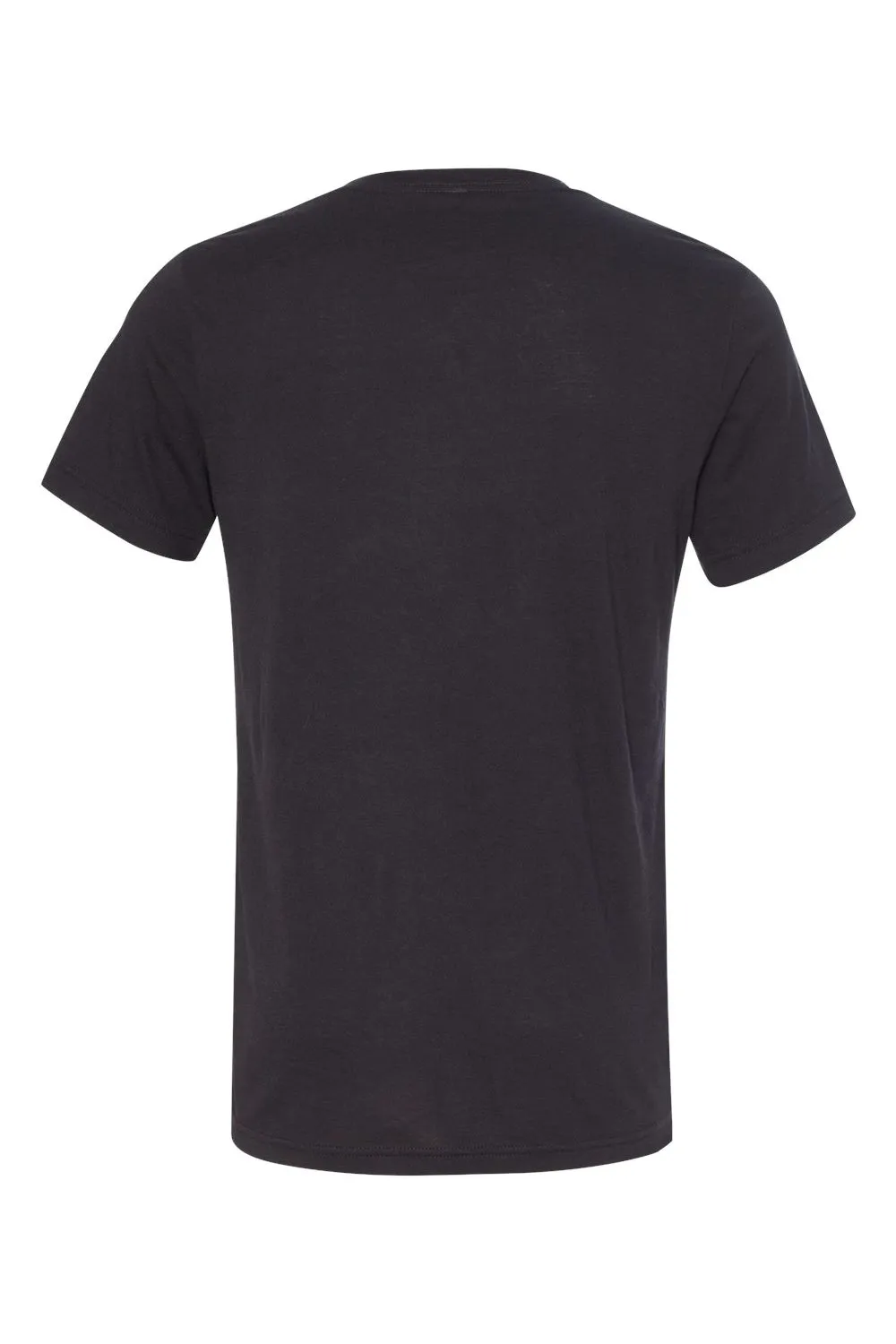 Bella   Canvas Mens Short Sleeve V-Neck T-Shirt - Solid Black