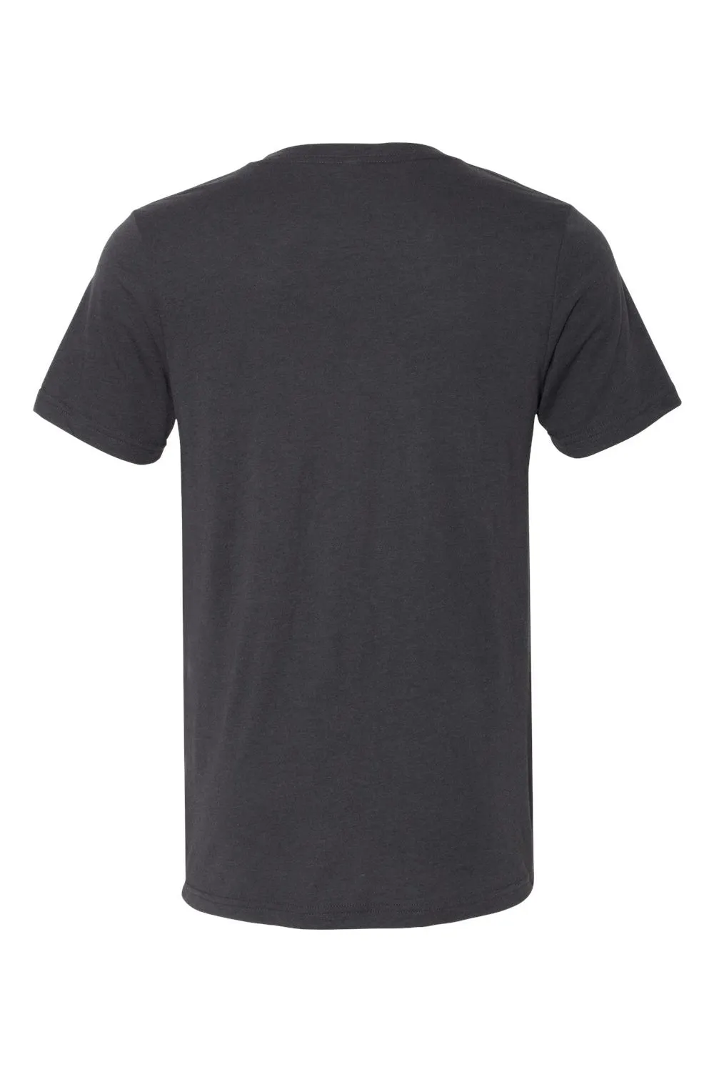 Bella   Canvas Mens Short Sleeve V-Neck T-Shirt - Solid Dark Grey
