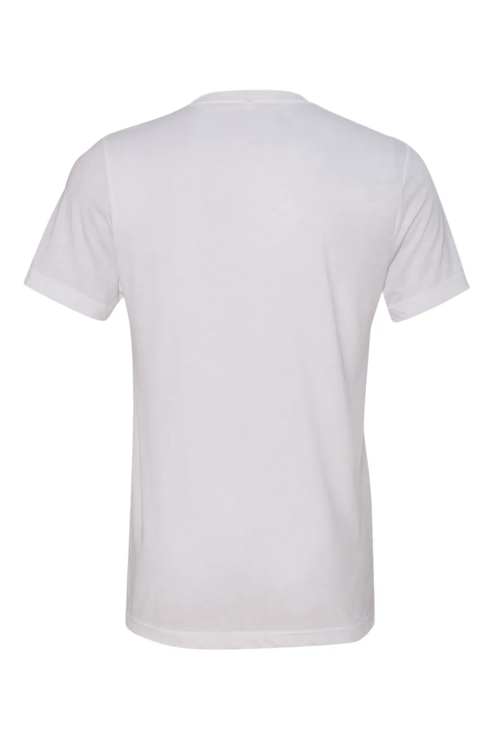 Bella   Canvas Mens Short Sleeve V-Neck T-Shirt - Solid White