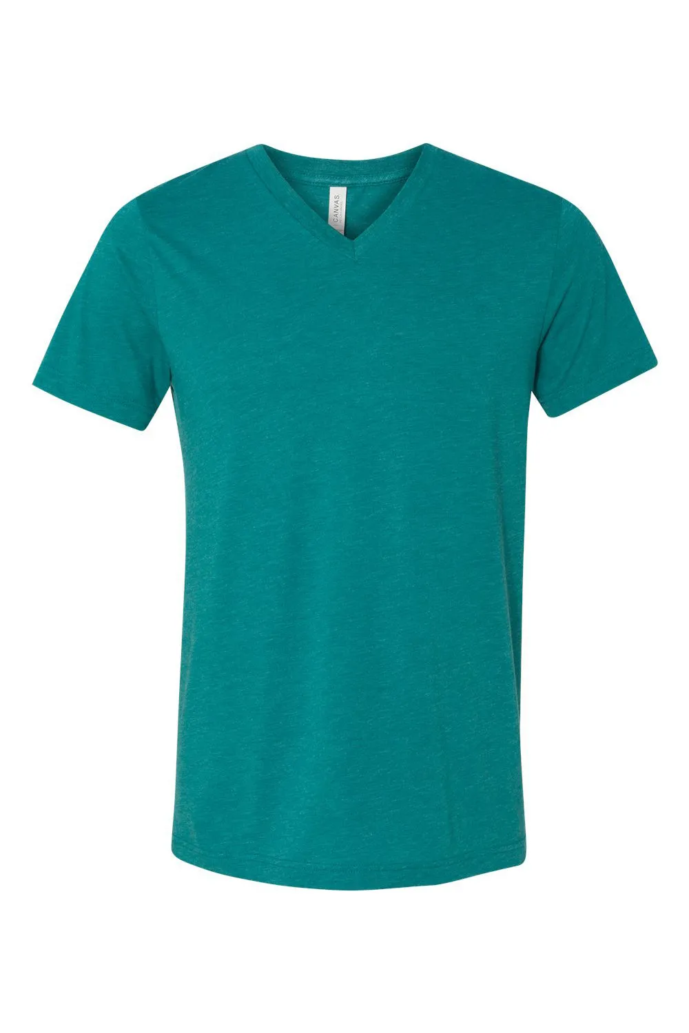 Bella   Canvas Mens Short Sleeve V-Neck T-Shirt - Teal Green