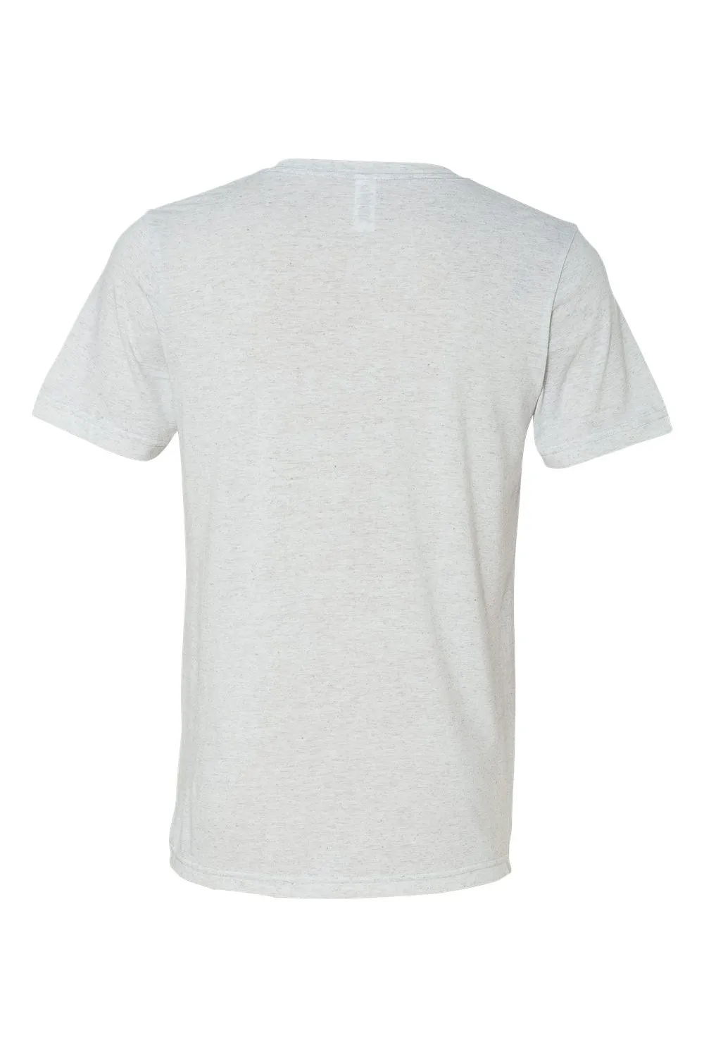 Bella   Canvas Mens Short Sleeve V-Neck T-Shirt - White Fleck