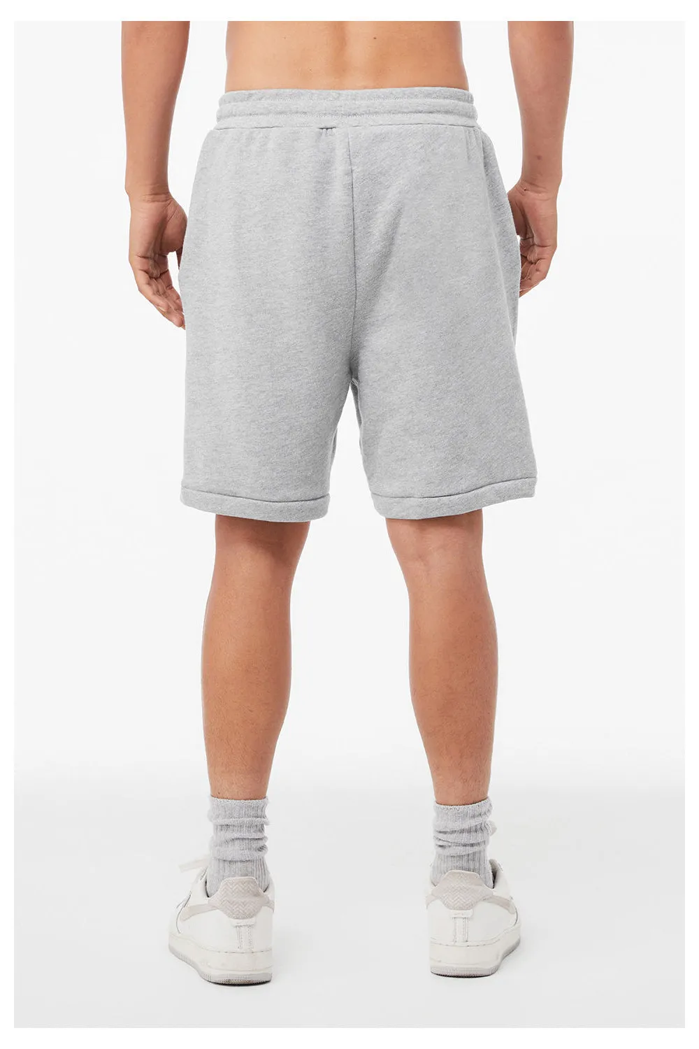 Bella   Canvas Mens Shorts w/ Pockets - Heather Grey