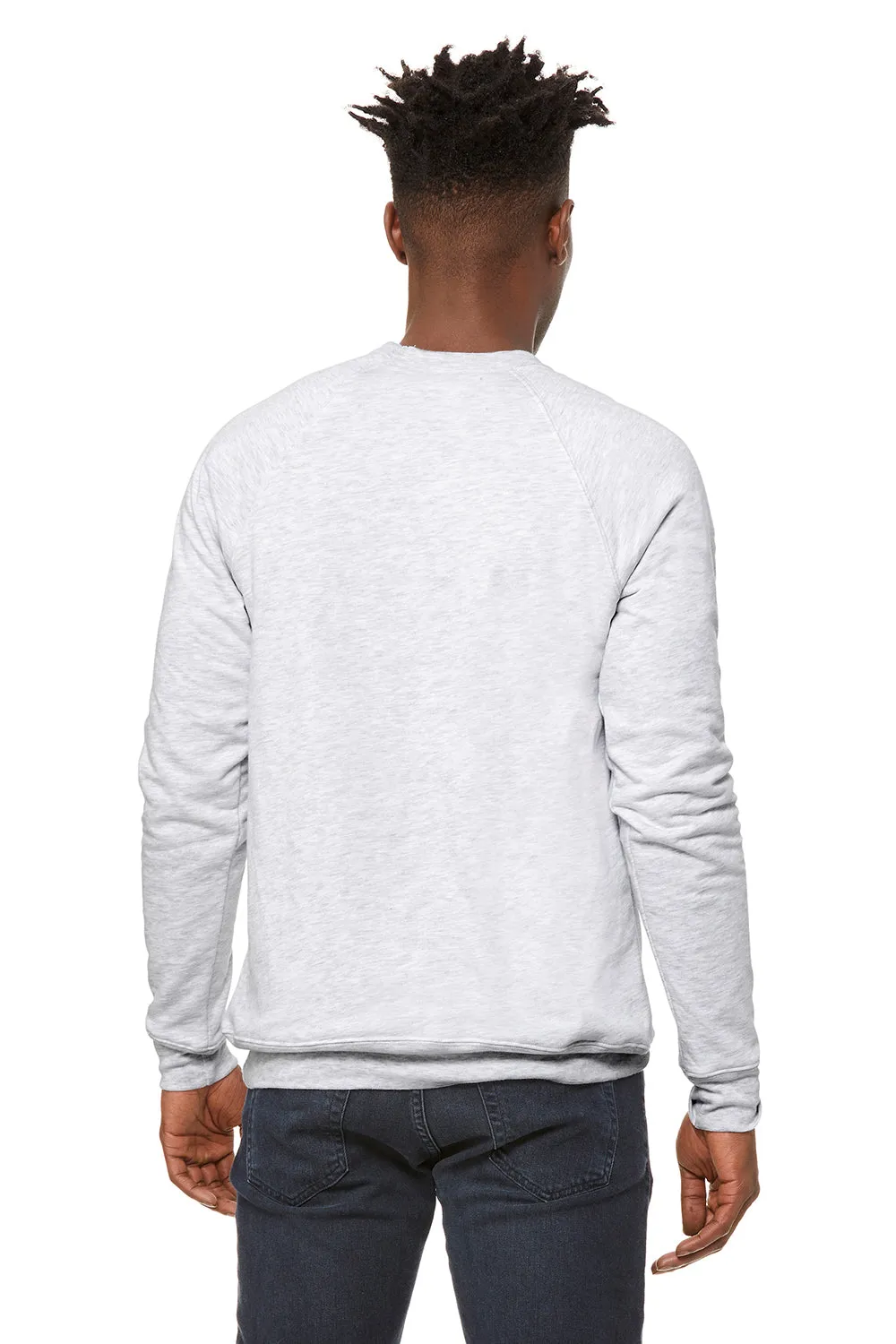 Bella   Canvas Mens Sponge Fleece Crewneck Sweatshirt - Ash Grey
