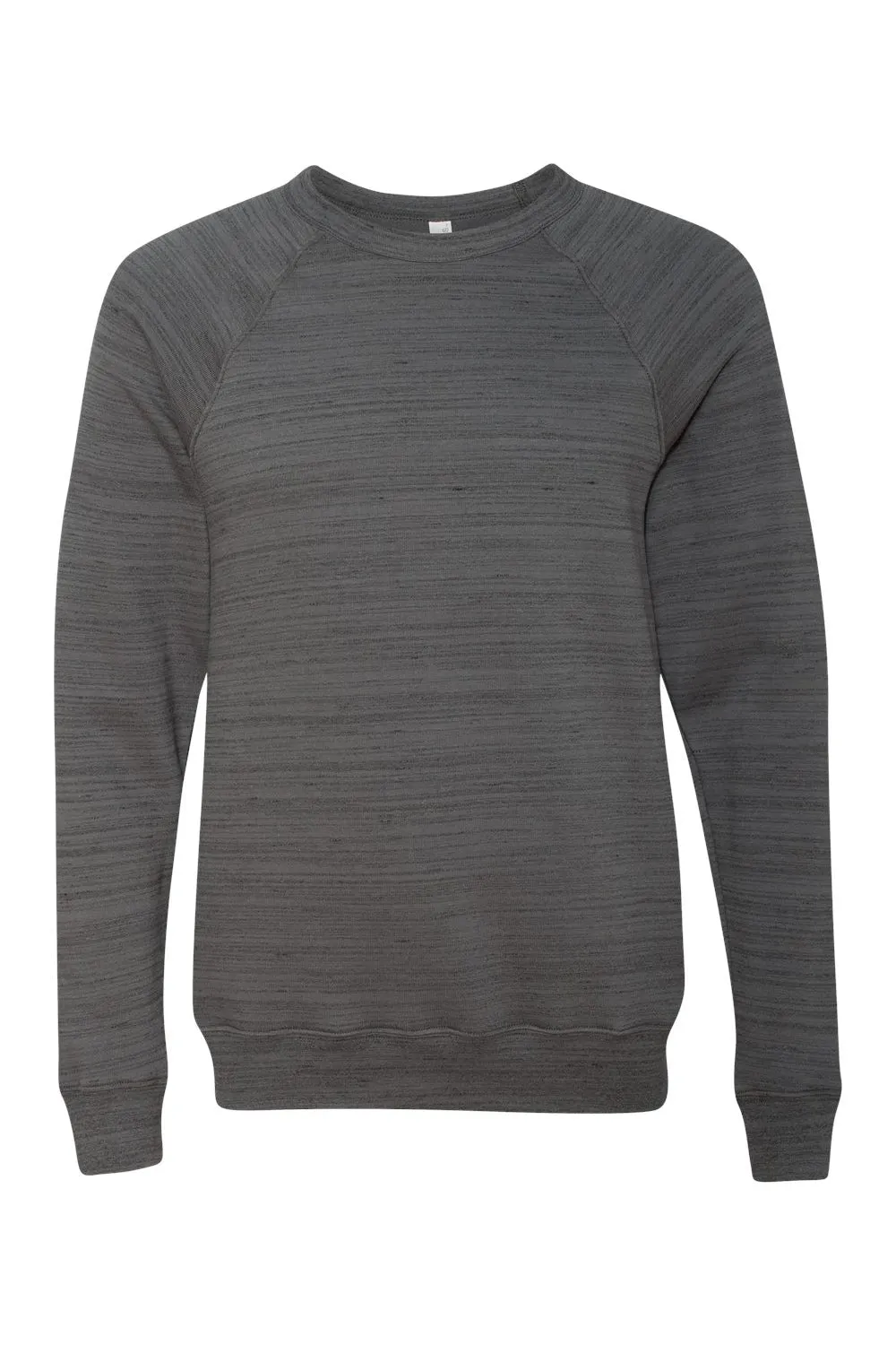 Bella   Canvas Mens Sponge Fleece Crewneck Sweatshirt - Dark Grey Marble Fleece - Closeout