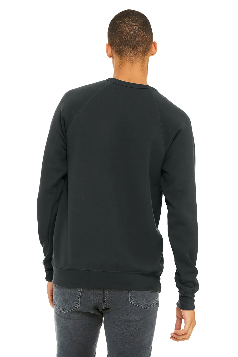 Bella   Canvas Mens Sponge Fleece Crewneck Sweatshirt - Dark Grey