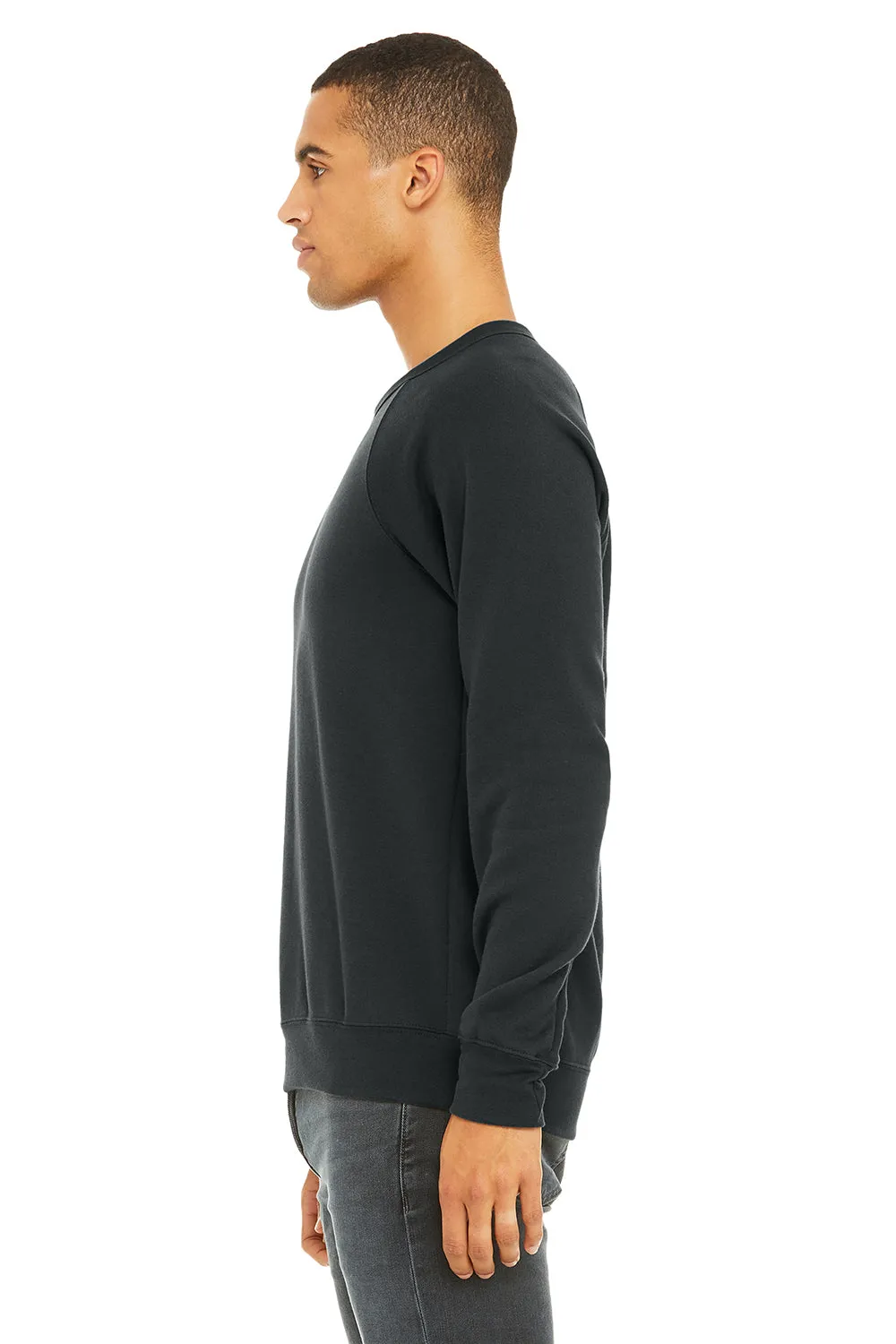 Bella   Canvas Mens Sponge Fleece Crewneck Sweatshirt - Dark Grey