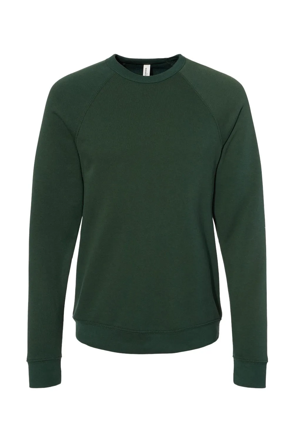 Bella   Canvas Mens Sponge Fleece Crewneck Sweatshirt - Forest Green