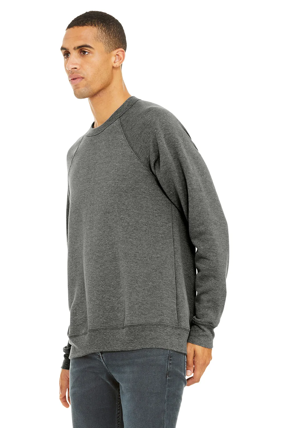 Bella   Canvas Mens Sponge Fleece Crewneck Sweatshirt - Grey