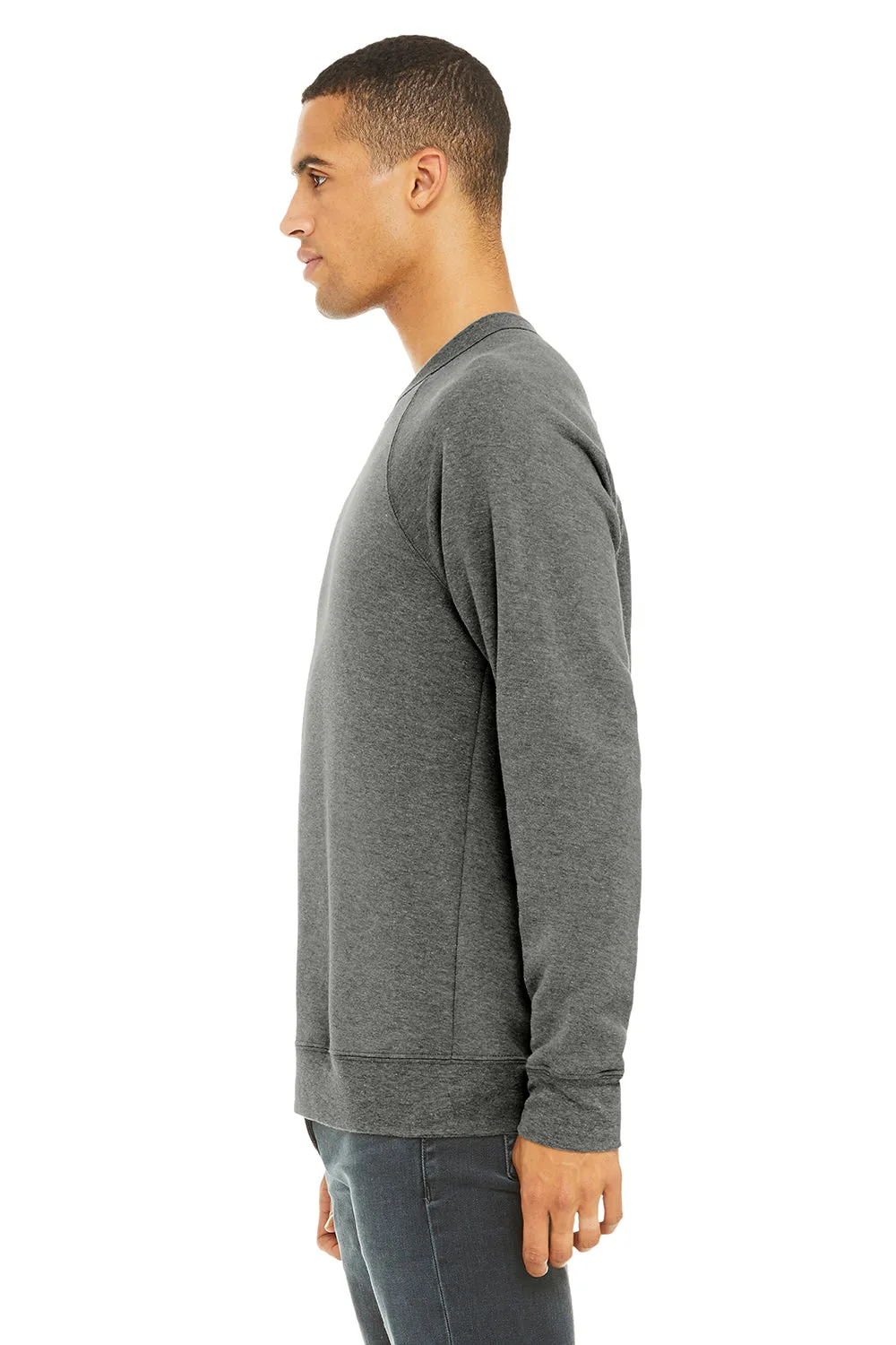 Bella   Canvas Mens Sponge Fleece Crewneck Sweatshirt - Grey