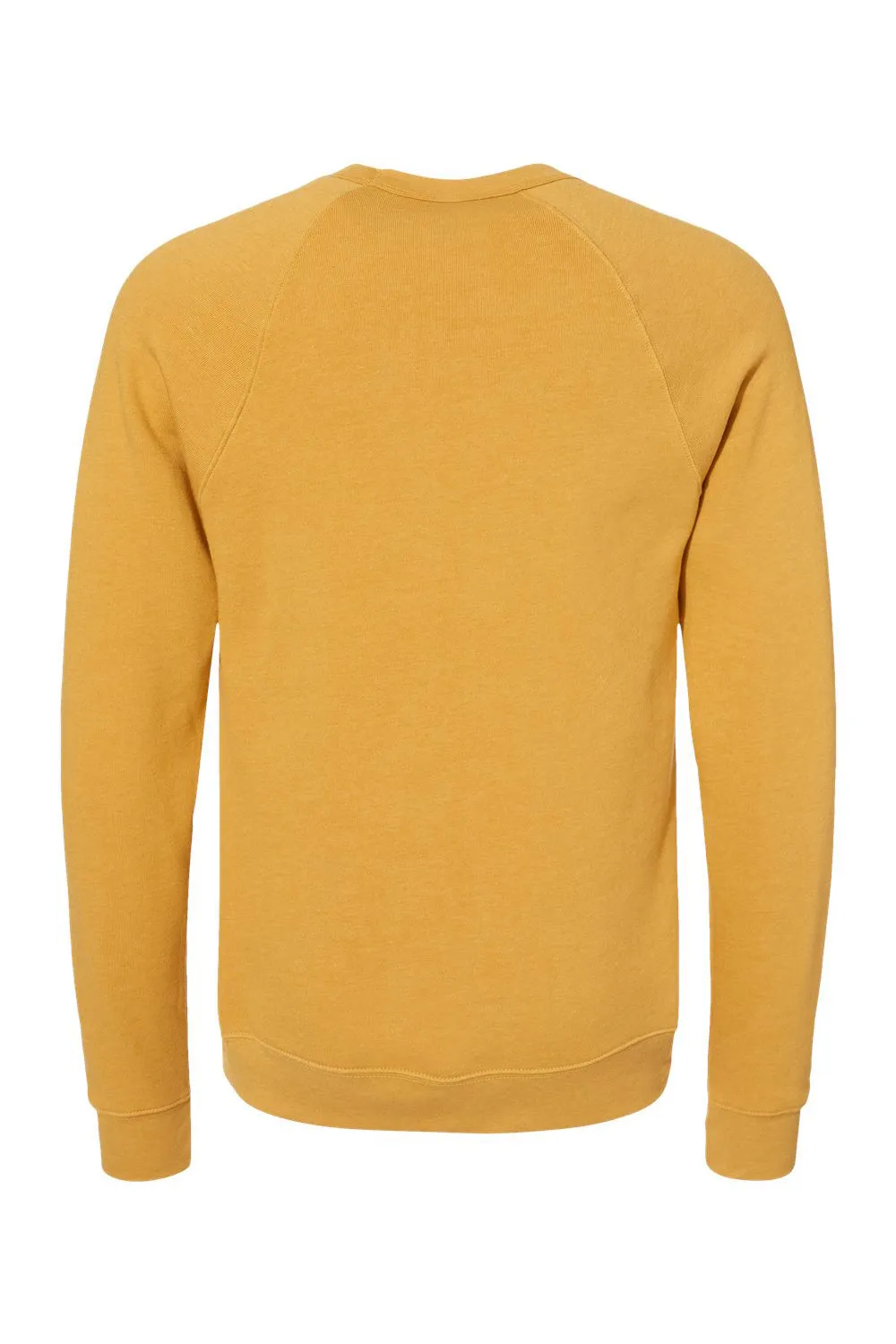 Bella   Canvas Mens Sponge Fleece Crewneck Sweatshirt - Heather Mustard Yellow