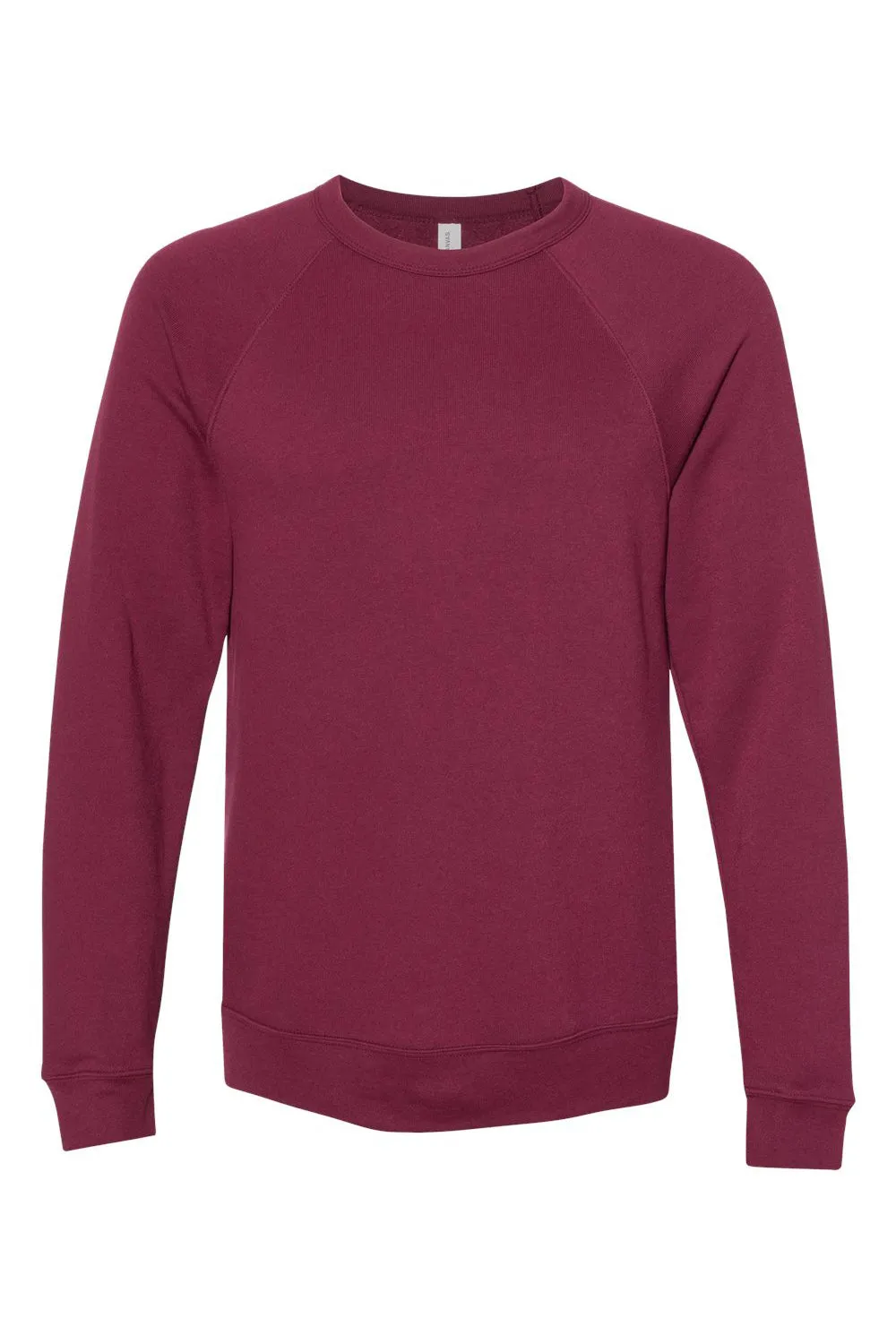 Bella   Canvas Mens Sponge Fleece Crewneck Sweatshirt - Maroon
