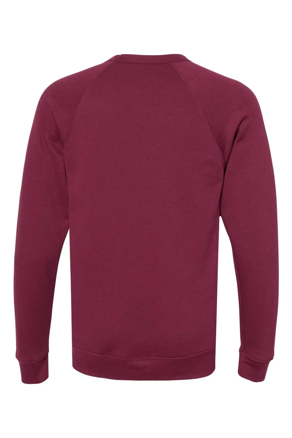 Bella   Canvas Mens Sponge Fleece Crewneck Sweatshirt - Maroon