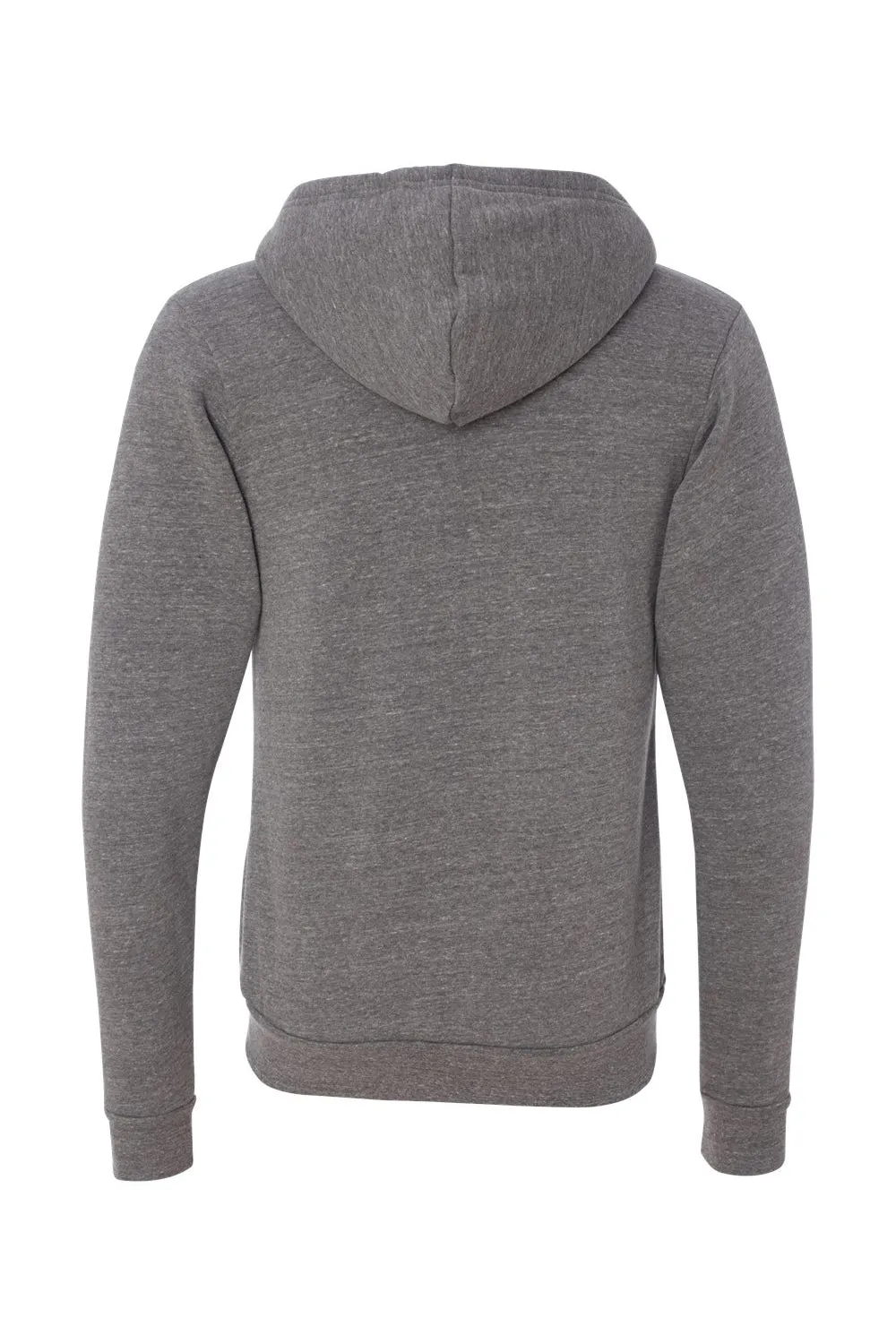 Bella   Canvas Mens Sponge Fleece Full Zip Hooded Sweatshirt Hoodie w/ Pockets - Grey