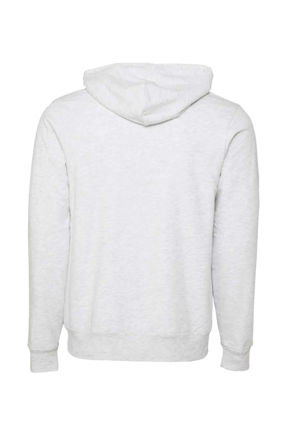 Bella   Canvas Mens Sponge Fleece Hooded Sweatshirt Hoodie w/ Pouch Pocket - Ash Grey