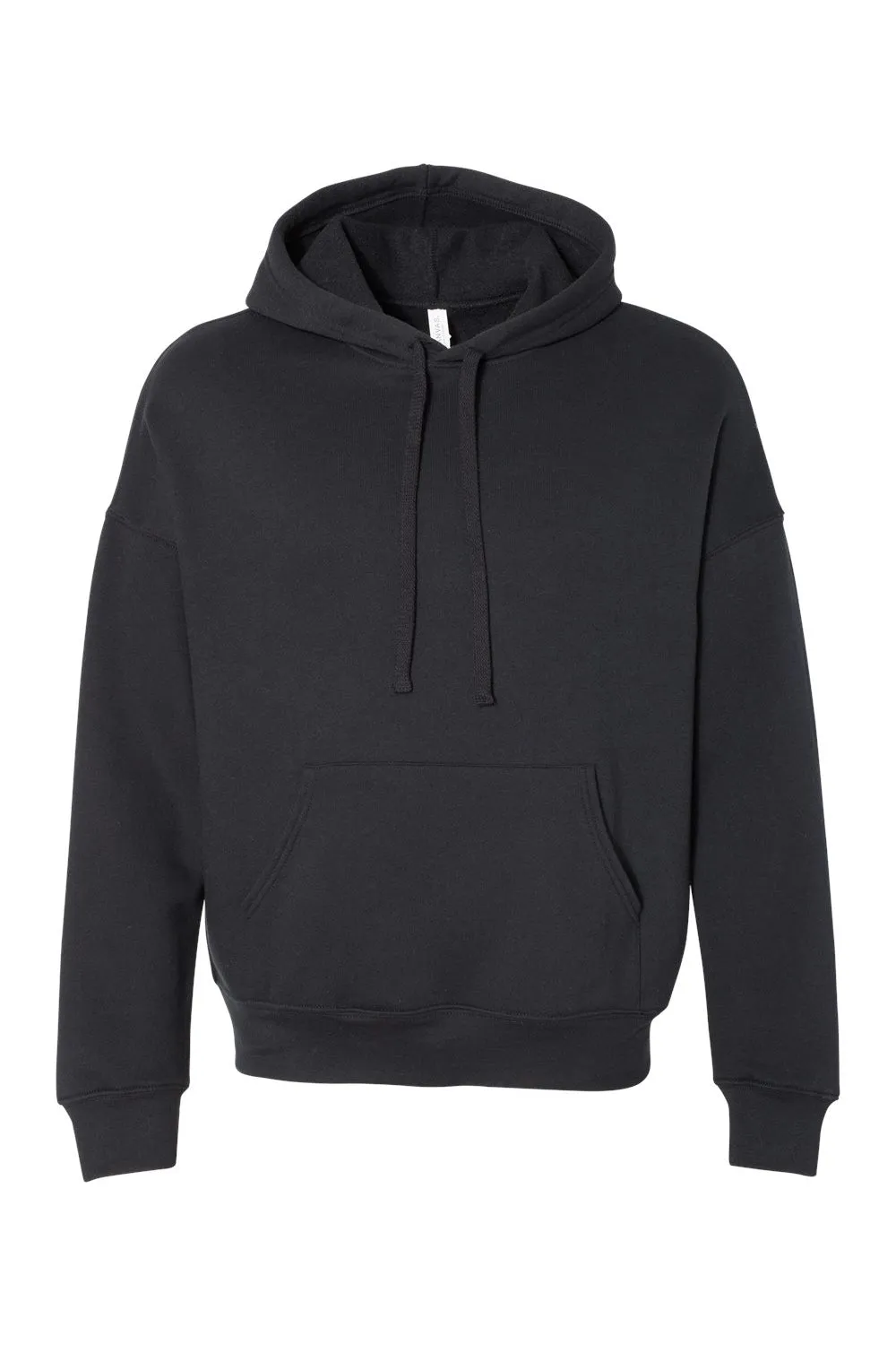 Bella   Canvas Mens Sponge Fleece Hooded Sweatshirt Hoodie w/ Pouch Pocket - Black