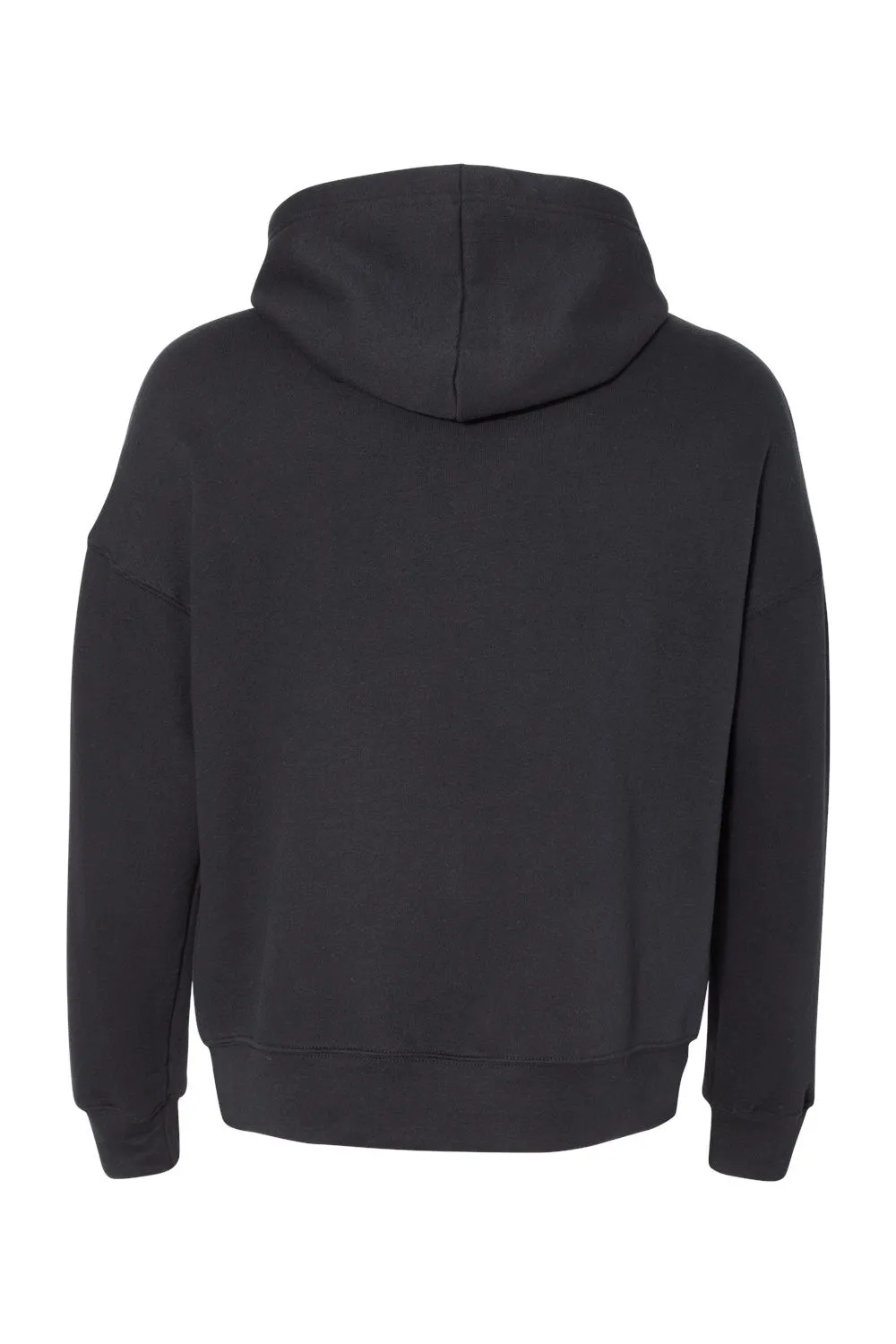 Bella   Canvas Mens Sponge Fleece Hooded Sweatshirt Hoodie w/ Pouch Pocket - Black
