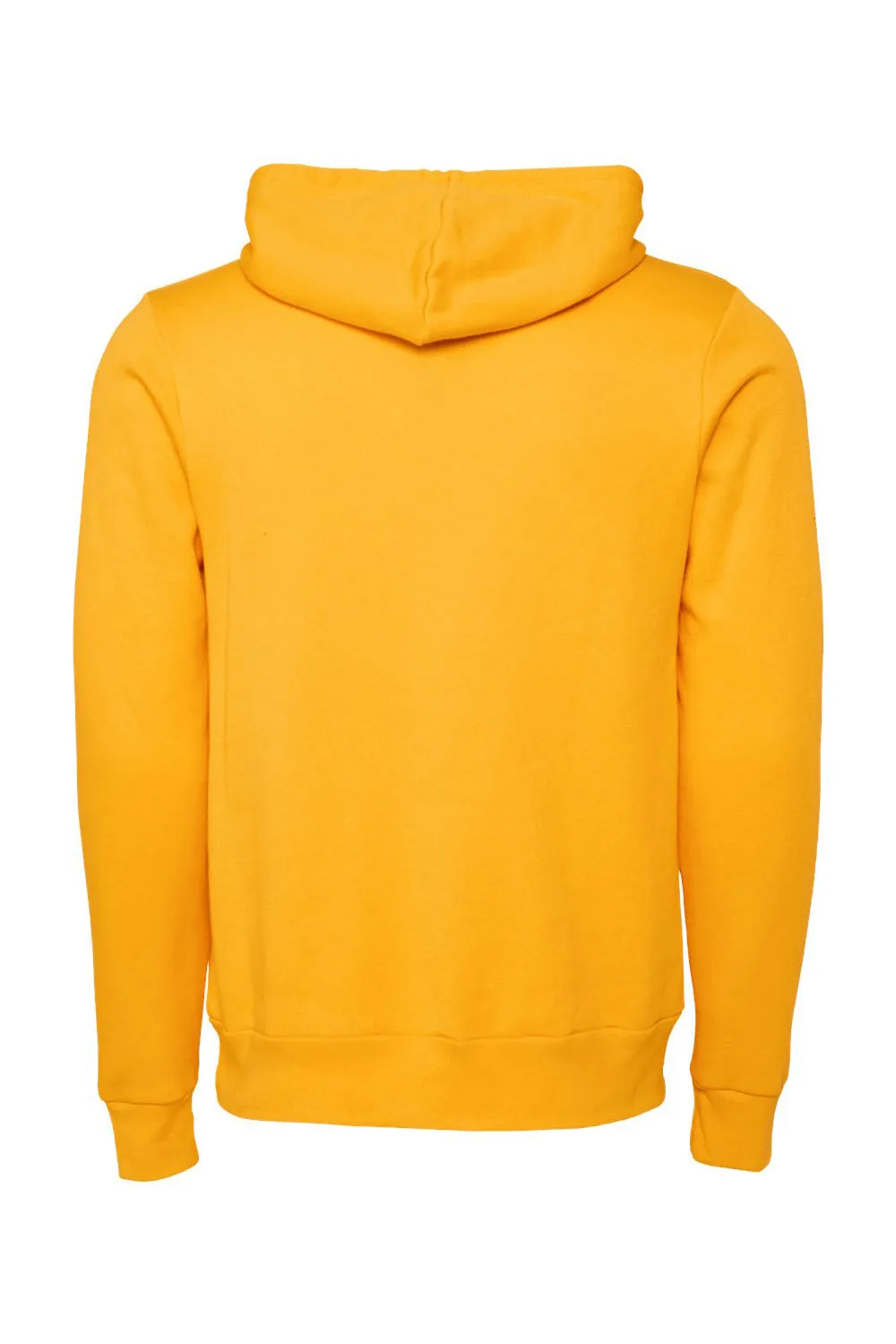 Bella   Canvas Mens Sponge Fleece Hooded Sweatshirt Hoodie w/ Pouch Pocket - Gold