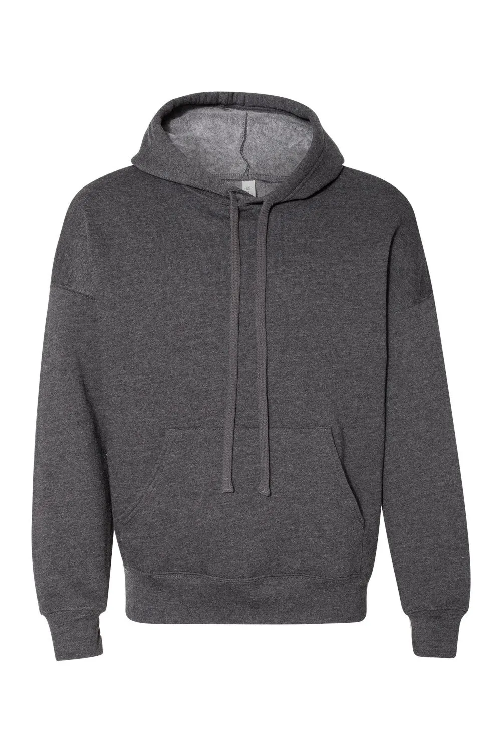 Bella   Canvas Mens Sponge Fleece Hooded Sweatshirt Hoodie w/ Pouch Pocket - Heather Dark Grey