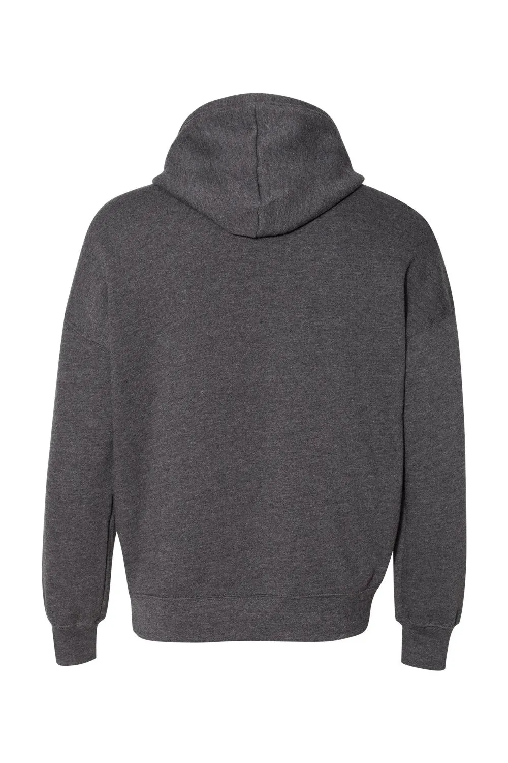 Bella   Canvas Mens Sponge Fleece Hooded Sweatshirt Hoodie w/ Pouch Pocket - Heather Dark Grey