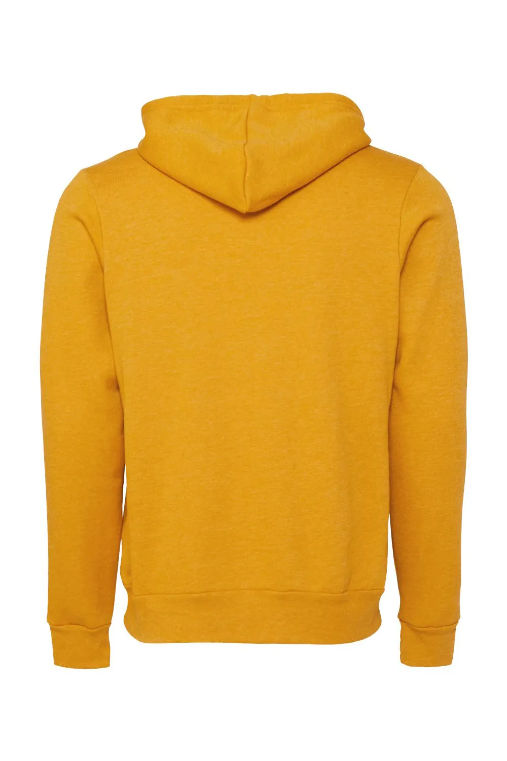 Bella   Canvas Mens Sponge Fleece Hooded Sweatshirt Hoodie w/ Pouch Pocket - Heather Mustard Yellow