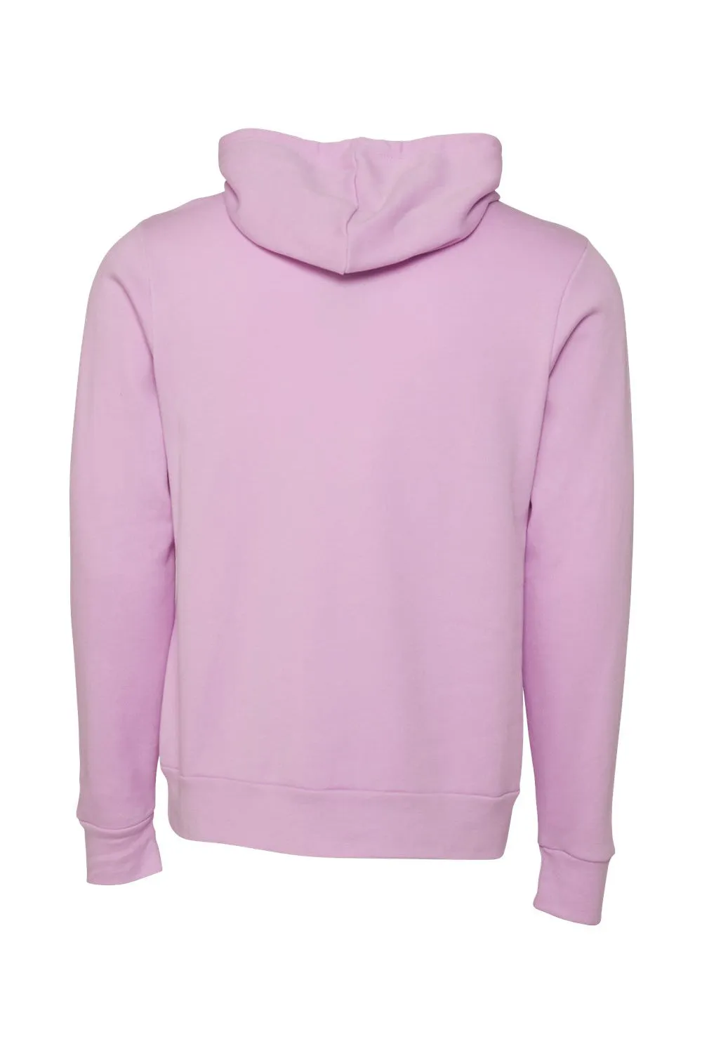 Bella   Canvas Mens Sponge Fleece Hooded Sweatshirt Hoodie w/ Pouch Pocket - Lilac Purple