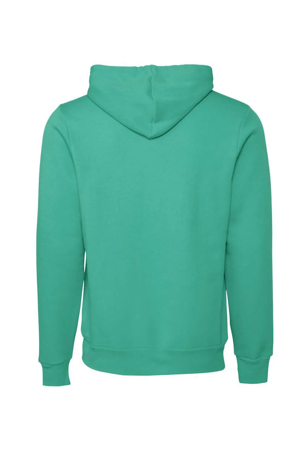 Bella   Canvas Mens Sponge Fleece Hooded Sweatshirt Hoodie w/ Pouch Pocket - Teal Green