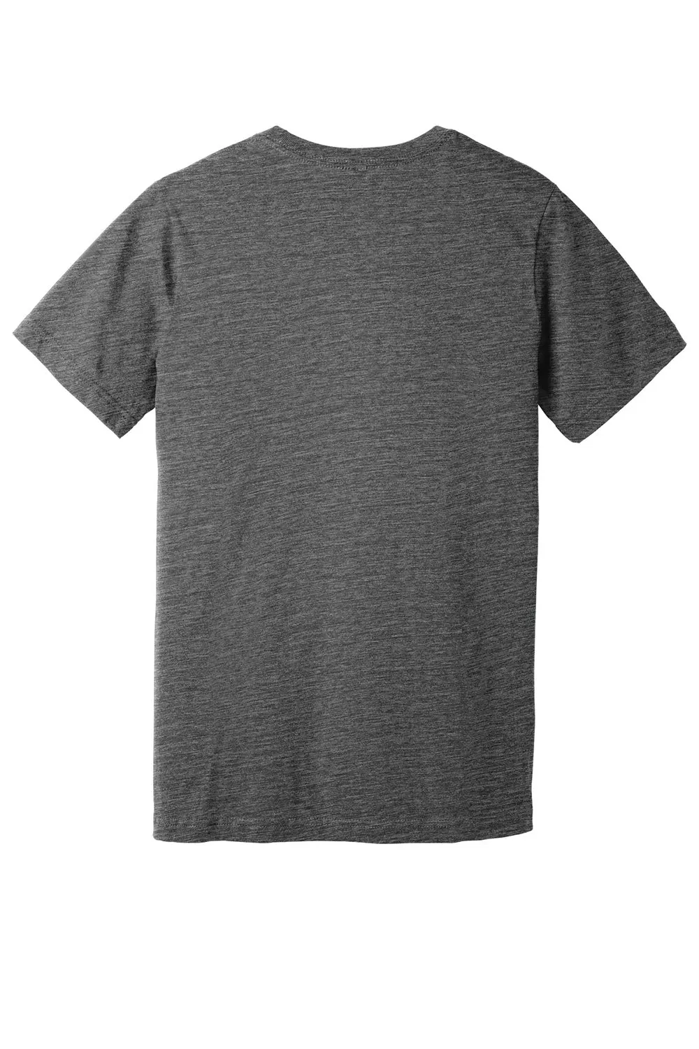 Bella   Canvas Mens Textured Jersey Short Sleeve V-Neck T-Shirt - Asphalt Grey Slub