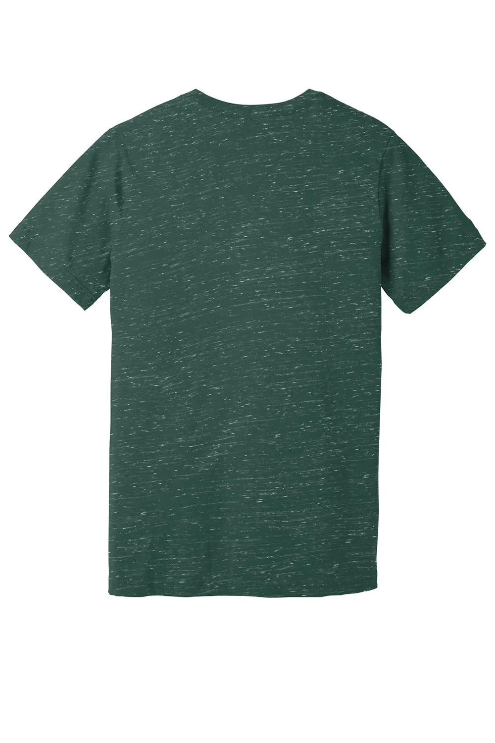 Bella   Canvas Mens Textured Jersey Short Sleeve V-Neck T-Shirt - Forest Green Marble