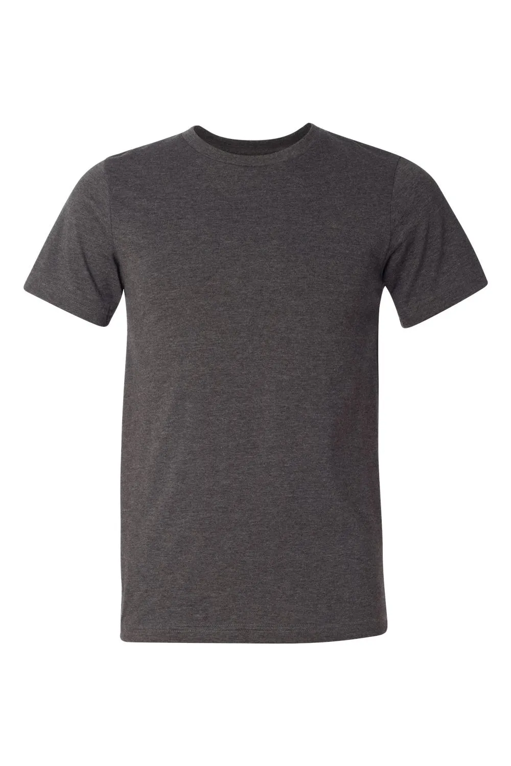 Bella   Canvas Mens USA Made Jersey Short Sleeve Crewneck T-Shirt - Heather Dark Grey