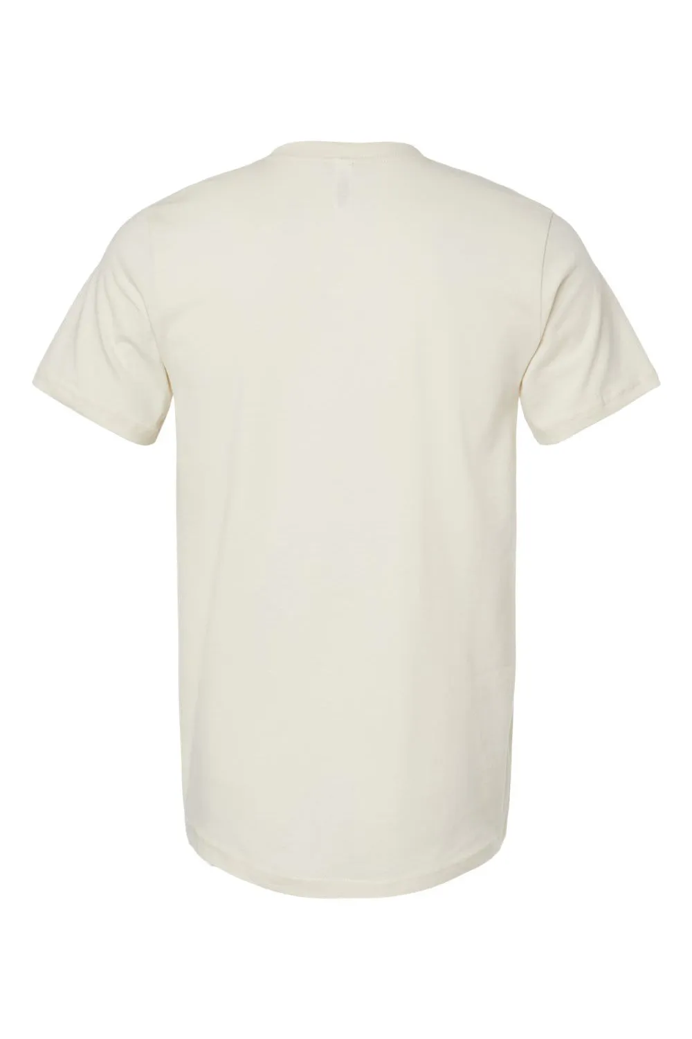 Bella   Canvas Mens USA Made Jersey Short Sleeve Crewneck T-Shirt - Natural - Closeout