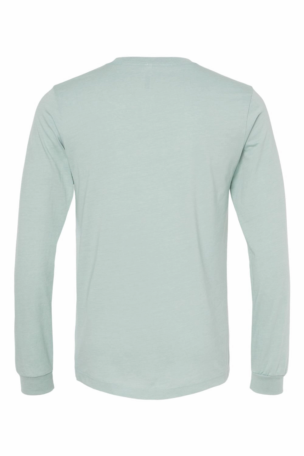 Bella   Canvas Mens CVC Long Sleeve Crewneck T-Shirt - Heather Dusty Blue