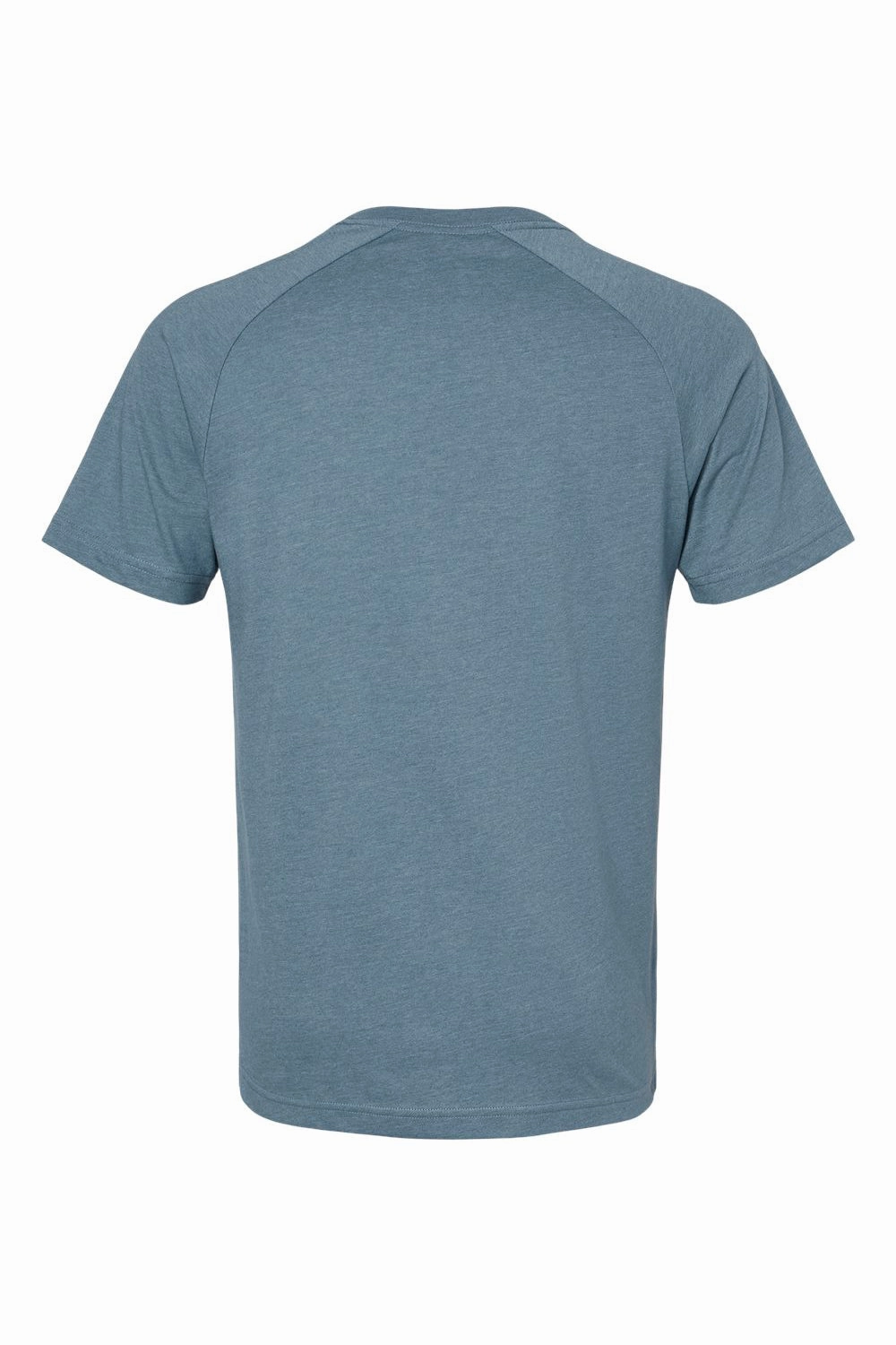 Bella   Canvas Mens CVC Raglan Short Sleeve Crewneck T-Shirt - Heather Slate - Closeout
