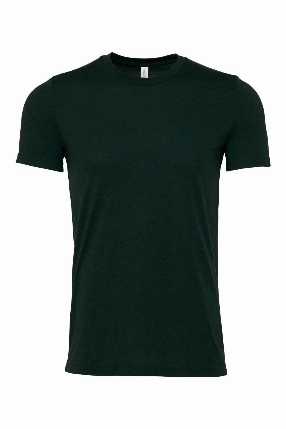 Bella   Canvas Mens Heather CVC Short Sleeve Crewneck T-Shirt - Heather Emerald