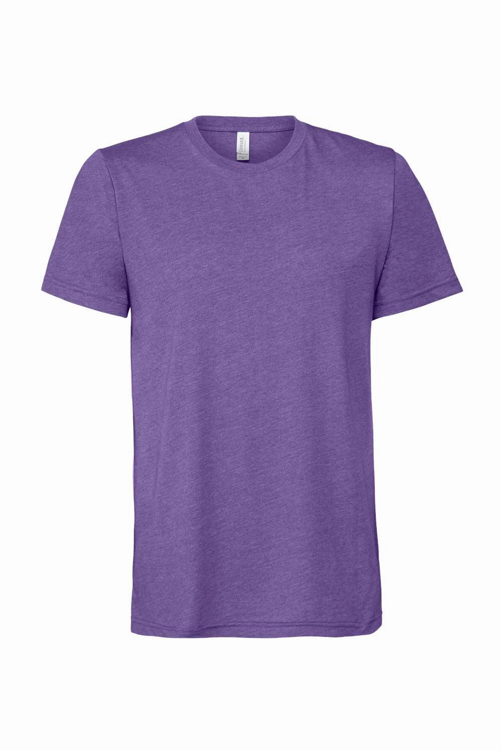 Bella   Canvas Mens Heather CVC Short Sleeve Crewneck T-Shirt - Heather Lapis Blue