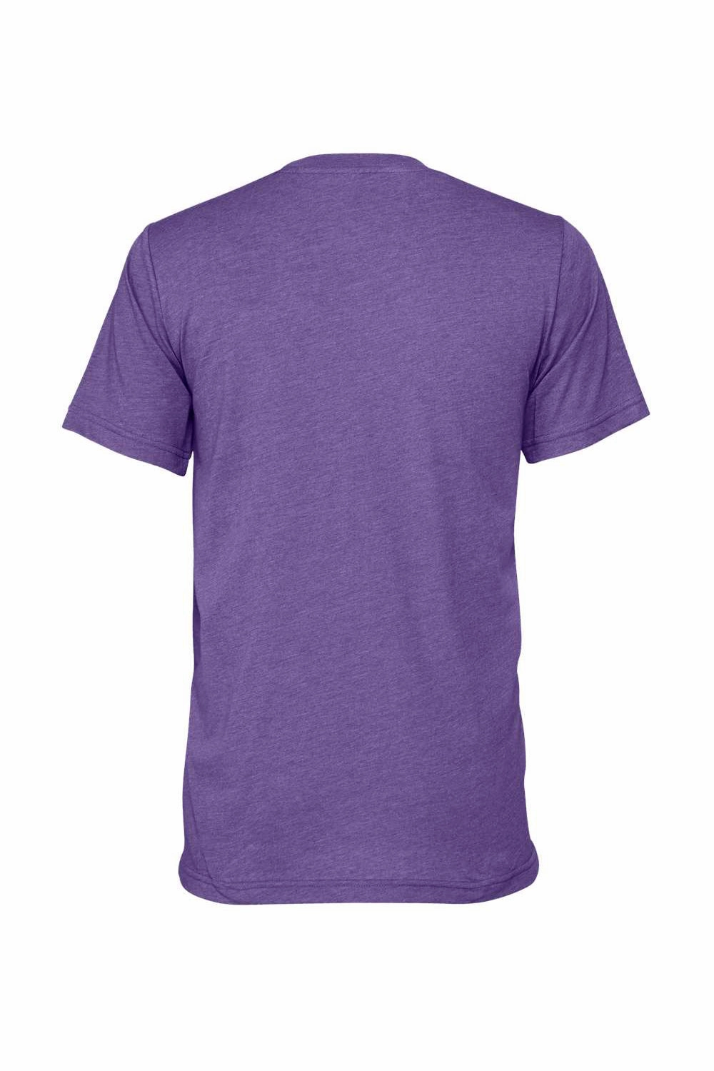 Bella   Canvas Mens Heather CVC Short Sleeve Crewneck T-Shirt - Heather Lapis Blue