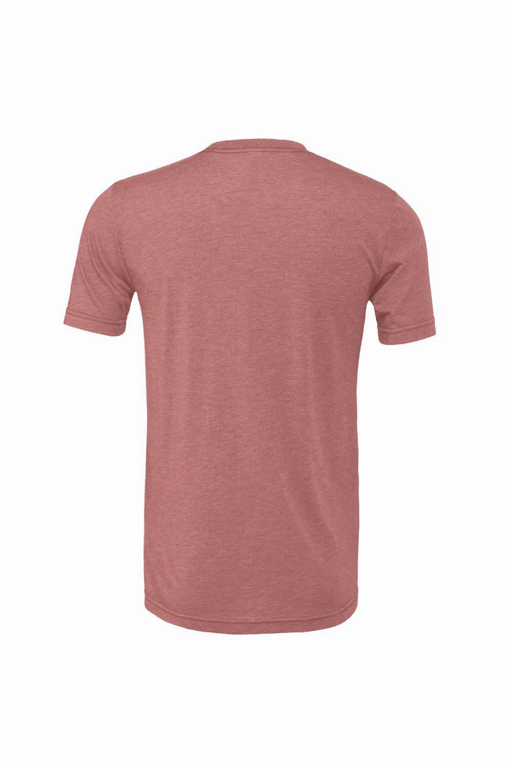 Bella   Canvas Mens Heather CVC Short Sleeve Crewneck T-Shirt - Heather Mauve