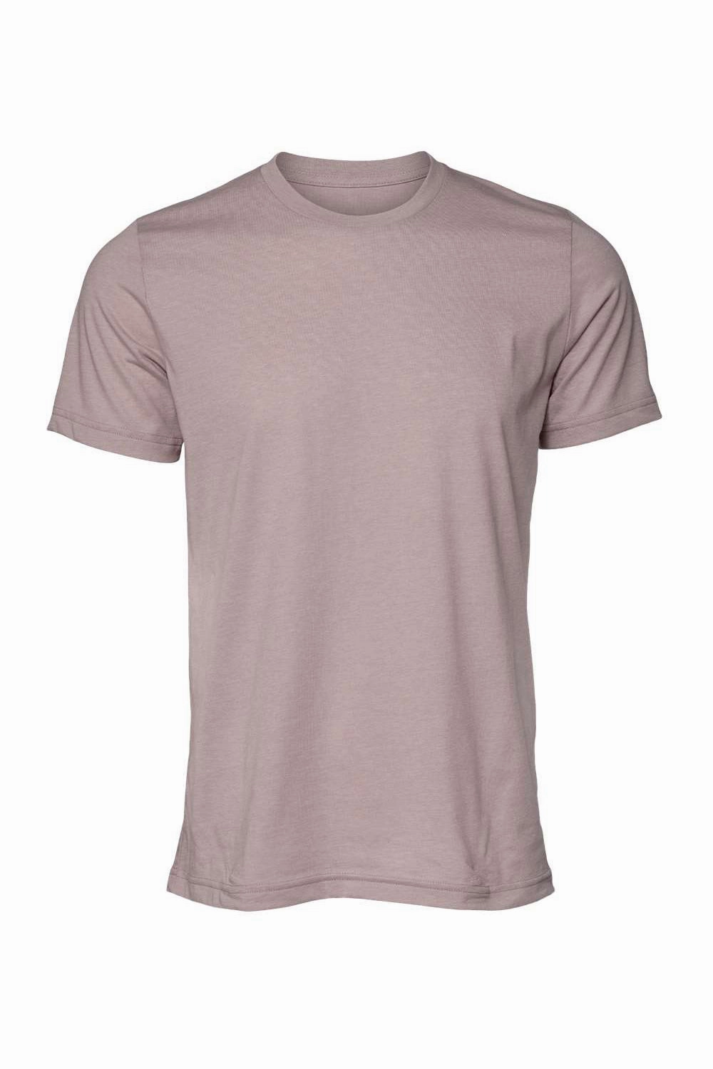 Bella   Canvas Mens Heather CVC Short Sleeve Crewneck T-Shirt - Heather Pink Gravel