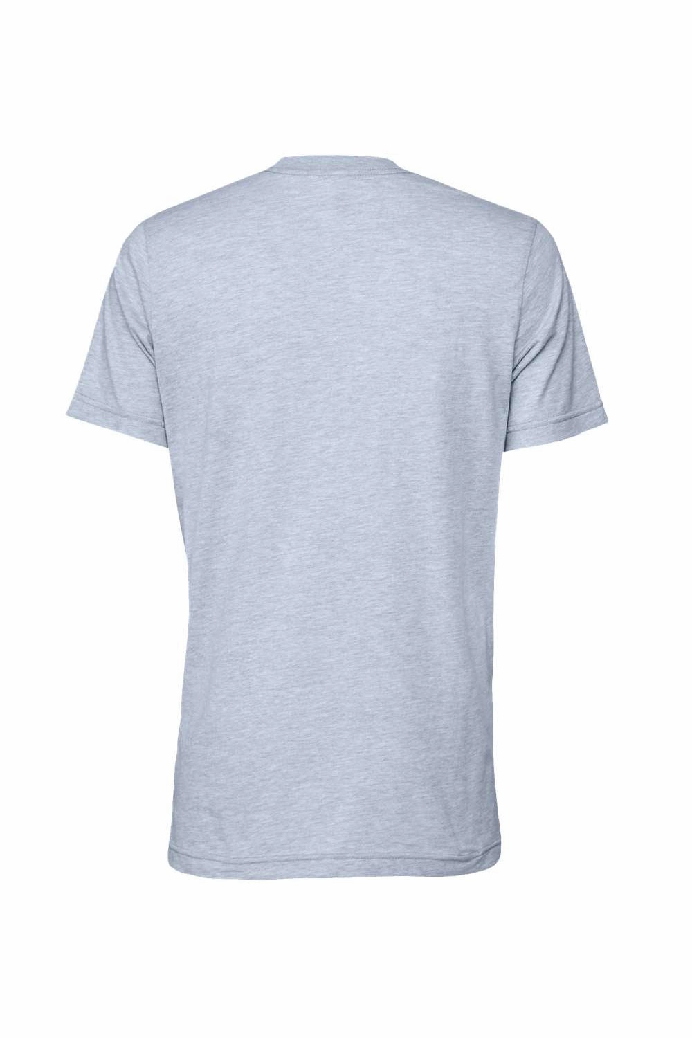 Bella   Canvas Mens Heather CVC Short Sleeve Crewneck T-Shirt - Heather Prism Blue
